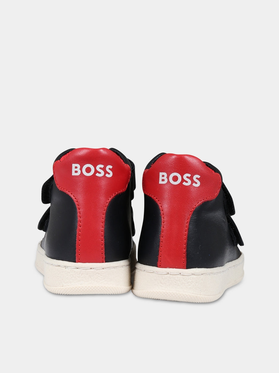Sneakers nere per bambino con logo,Boss,J09207 09B