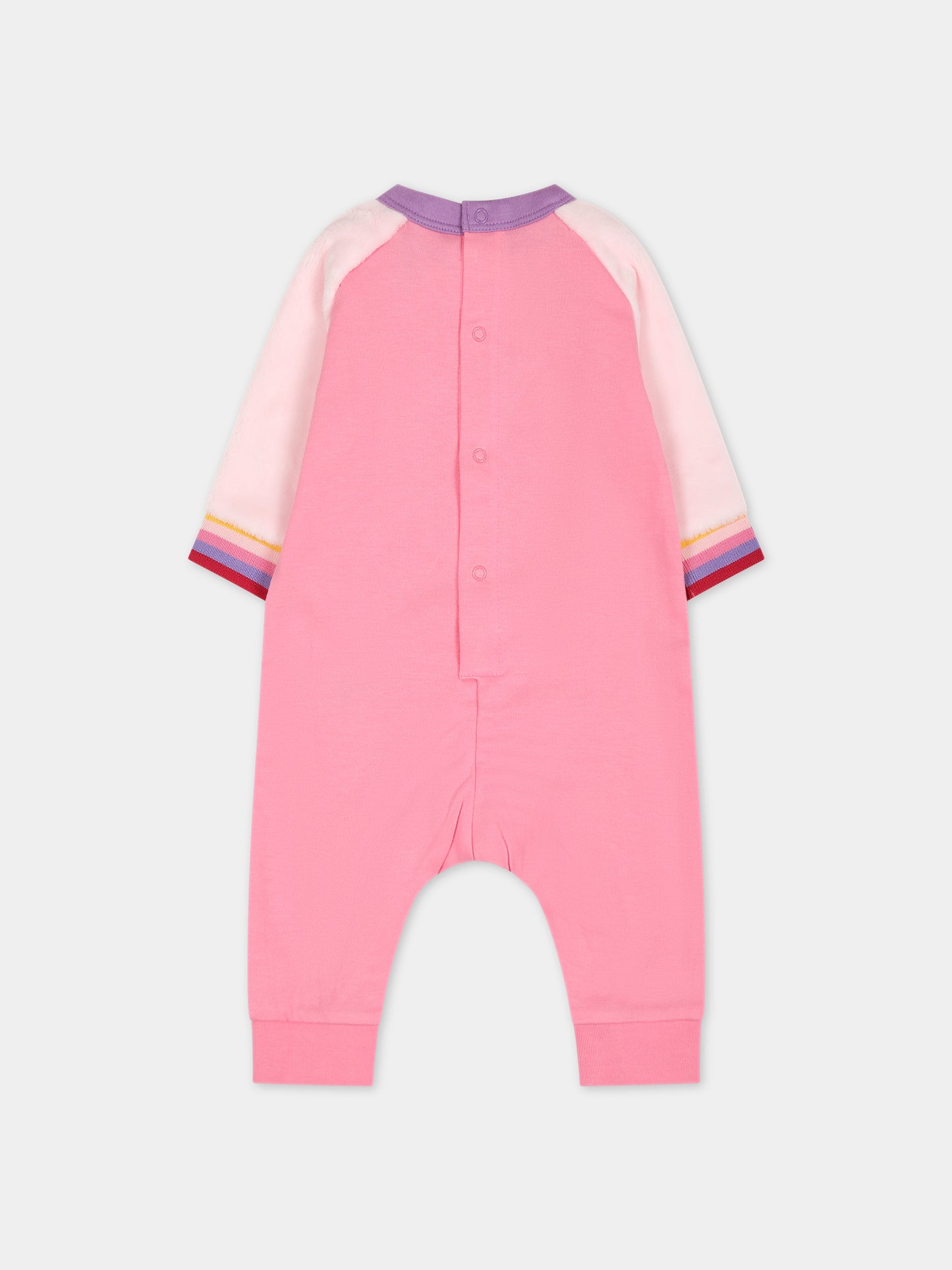 Tutina rosa per neonata con logo,Little Marc Jacobs,W94082 44G