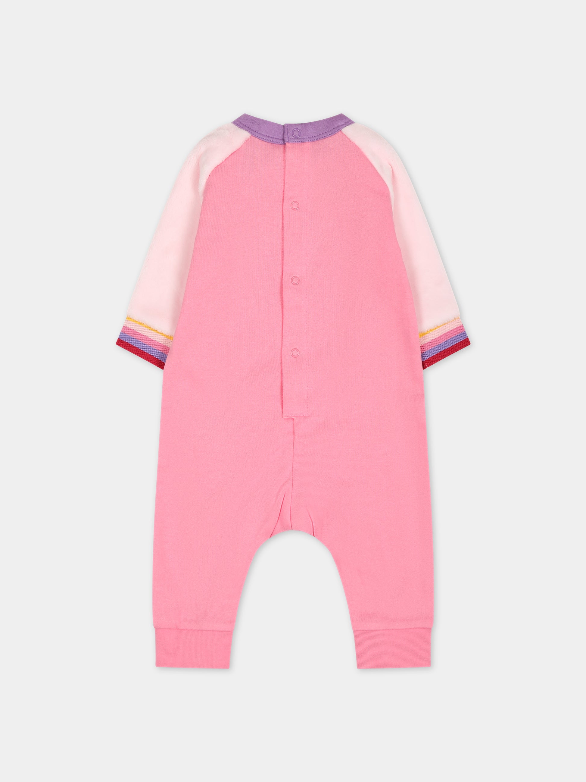 Tutina rosa per neonata con logo,Little Marc Jacobs,W94082 44G