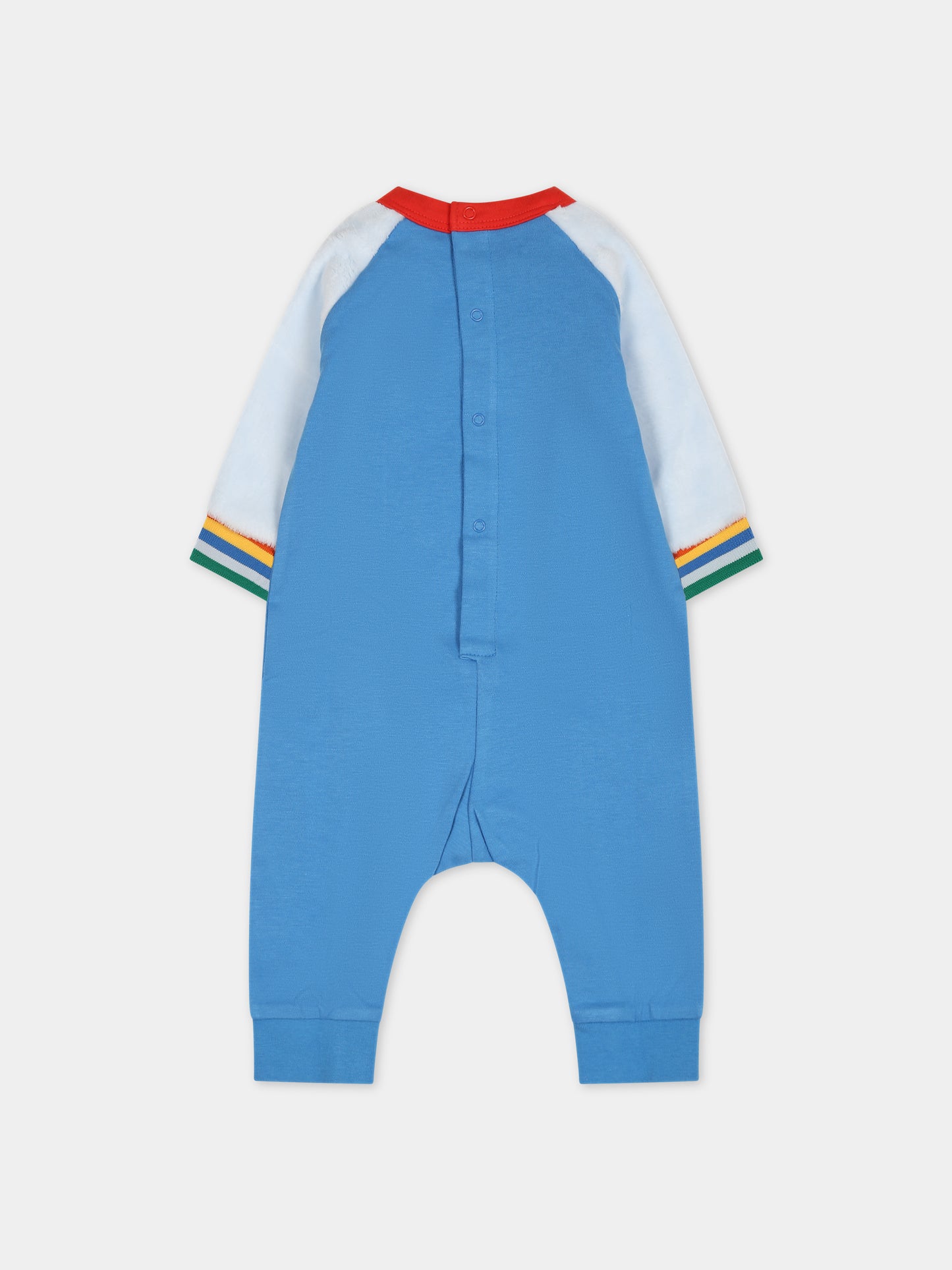 Tutina azzurra per neonato con logo,Little Marc Jacobs,W94082 83E