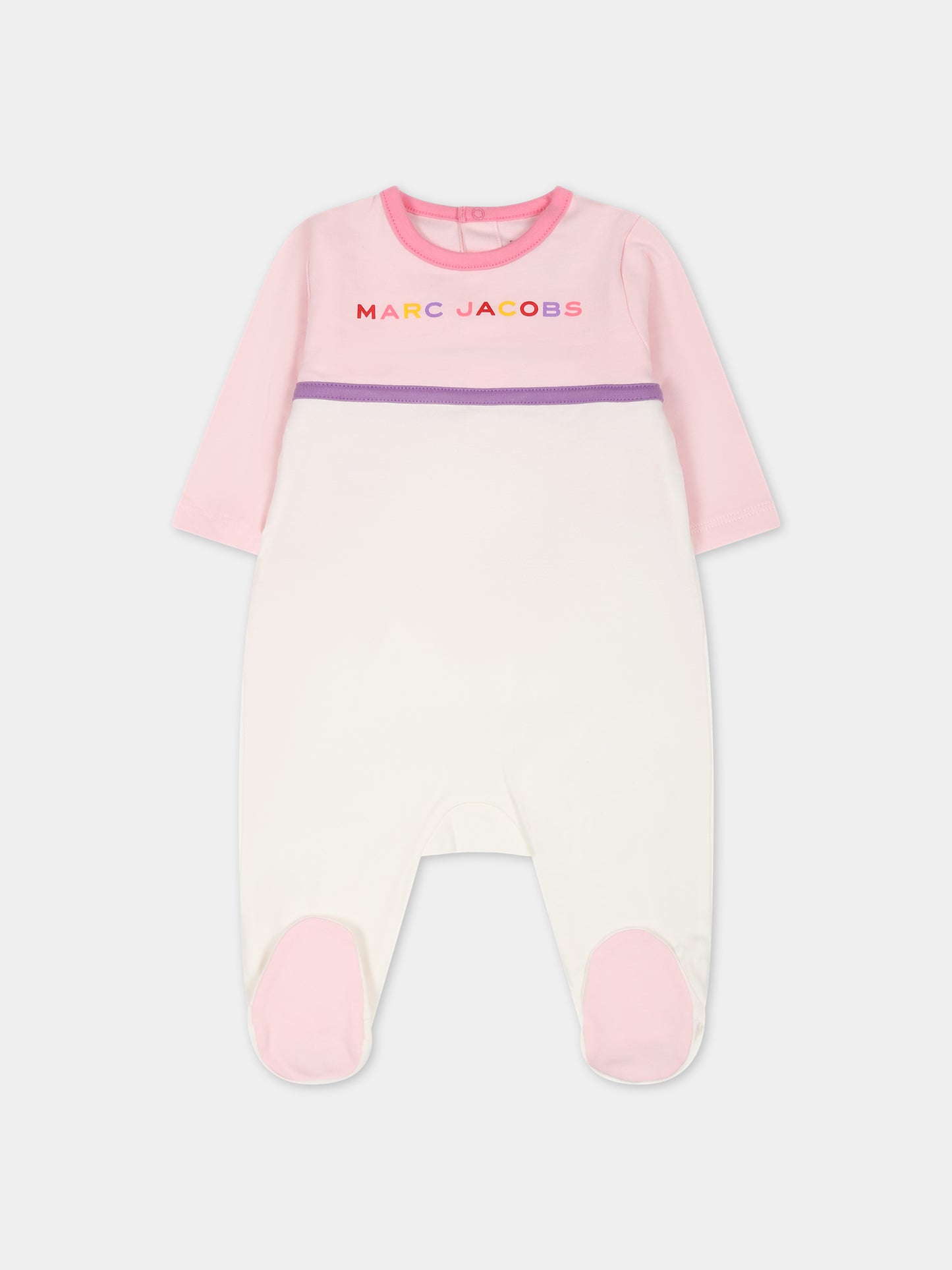 Set rosa per neonata con logo,Little Marc Jacobs,W98175 44G