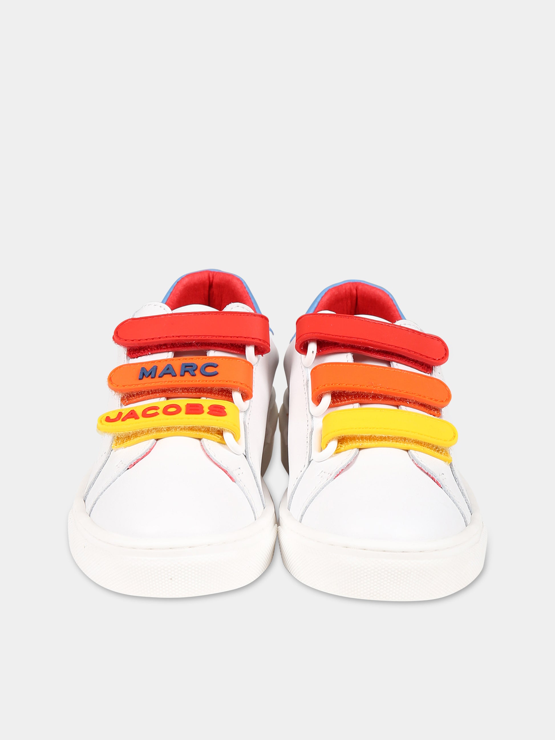 Sneakers bianche per bambino con logo,Little Marc Jacobs,W19143 10P
