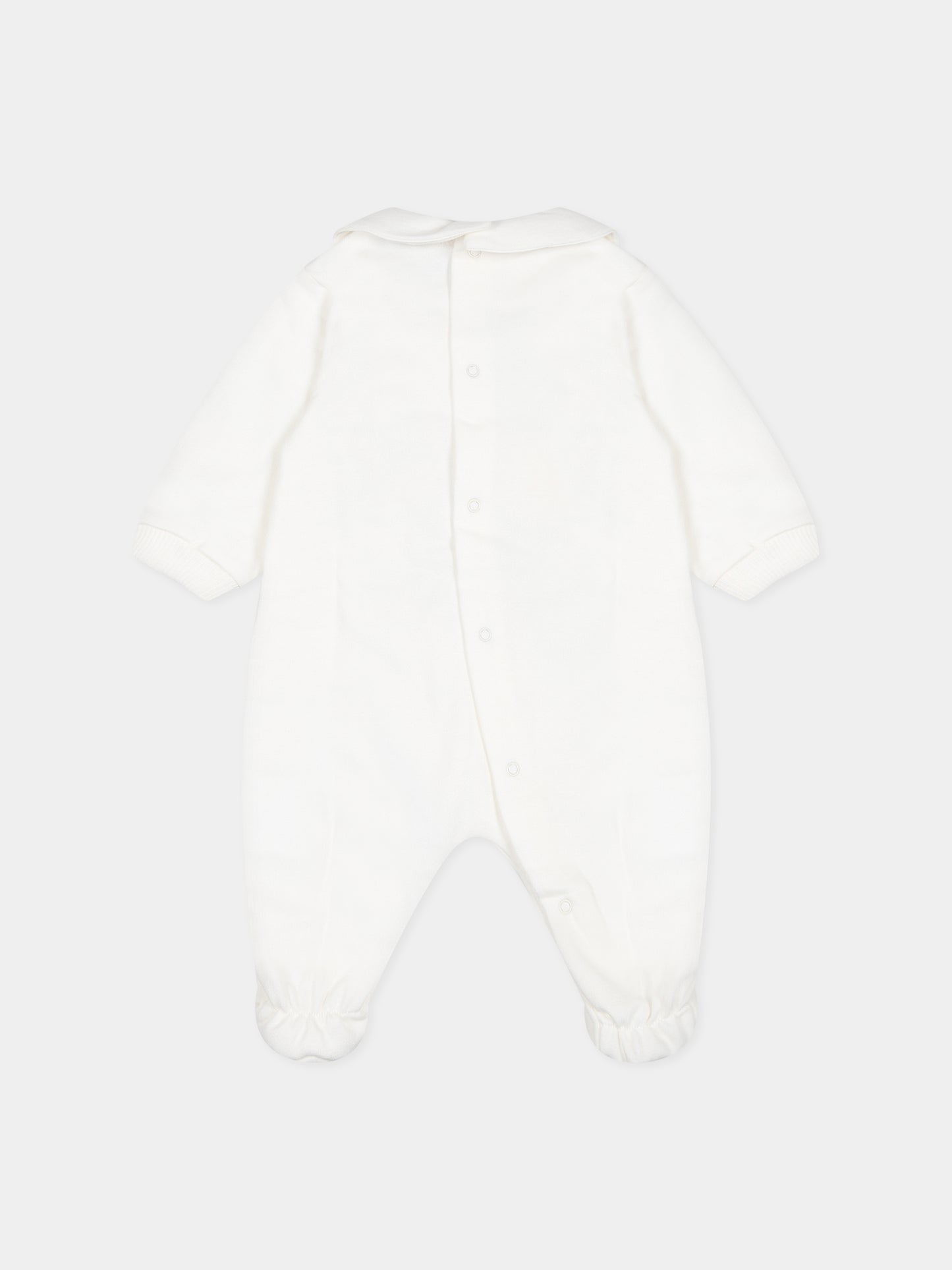 Set bianco per neonati con Teddy bear e stampa,Moschino Kids,MUY05K LCA40 10063
