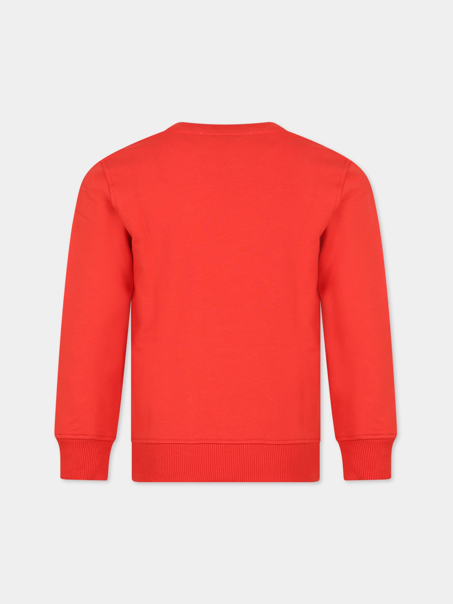 Felpa rossa per bambini con Teddy Bears,Moschino Kids,HVF05R LDA26 50109