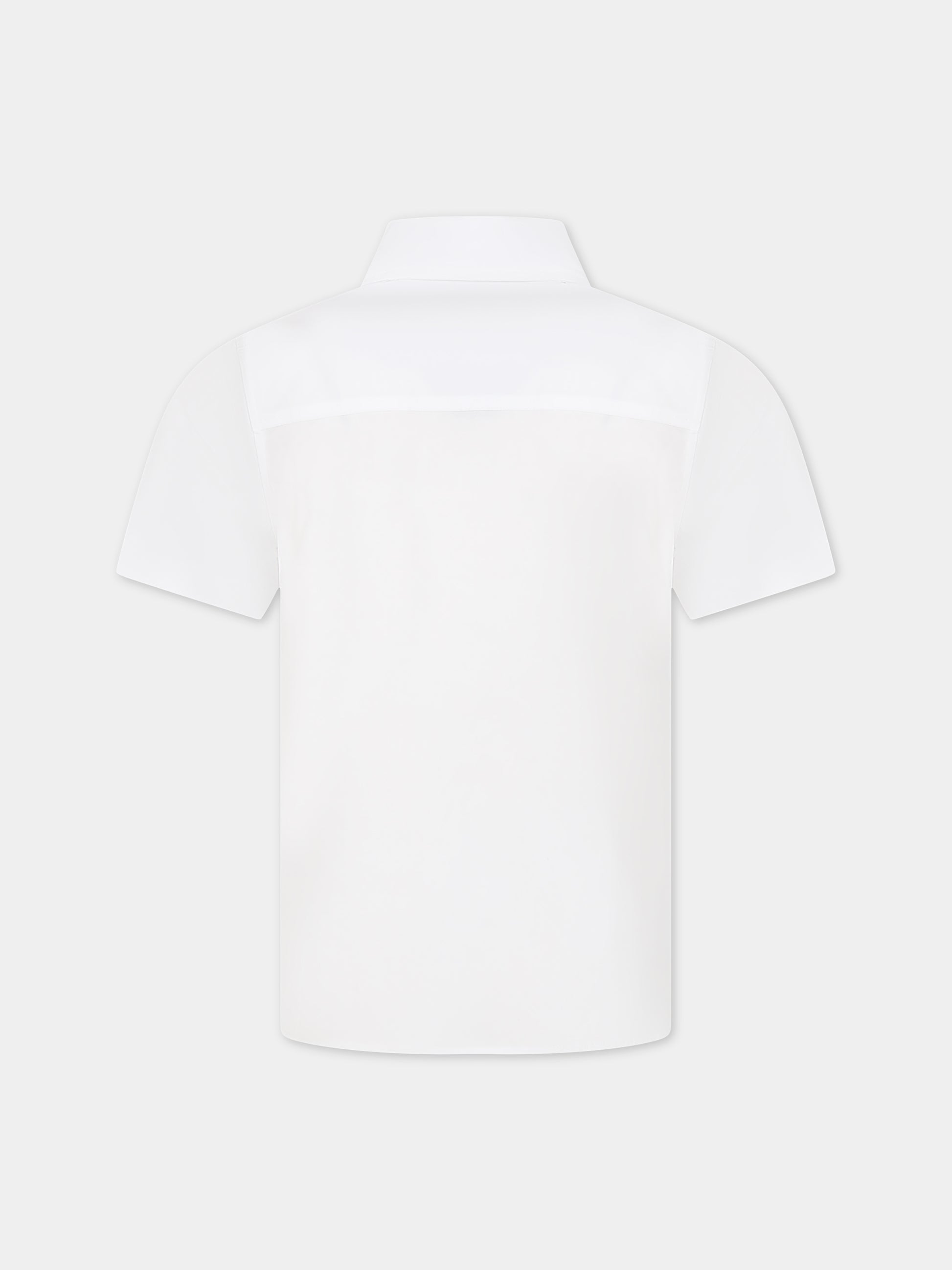 Camicia bianca per bambino con logo,Burberry Kids,8069105