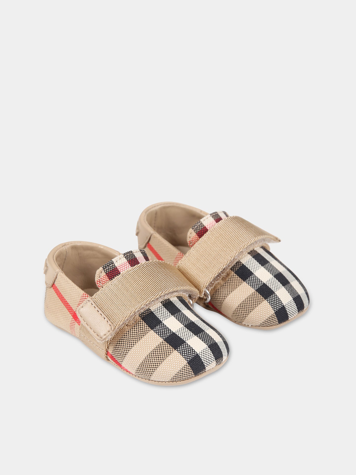Ballerine beige per neonata con logo,Burberry Kids,8066613