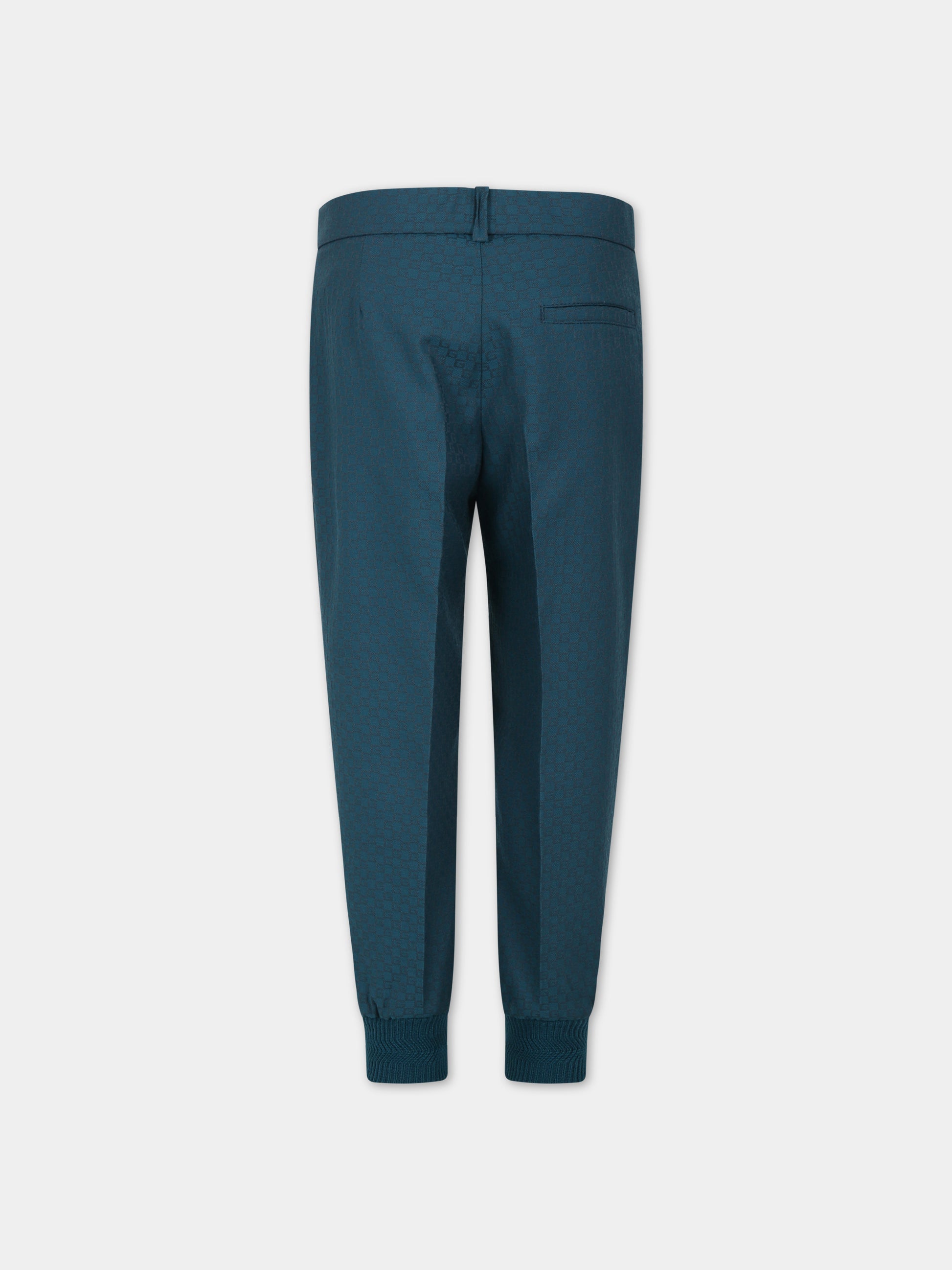 Pantaloni verdi per bambino con G,Gucci Kids,737827 XWAX8 4047