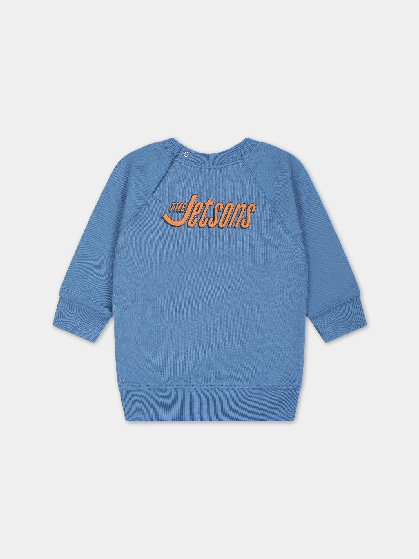 Felpa azzurra per neonati con stampa e logo,Gucci Kids,653687 XJFM0 4795