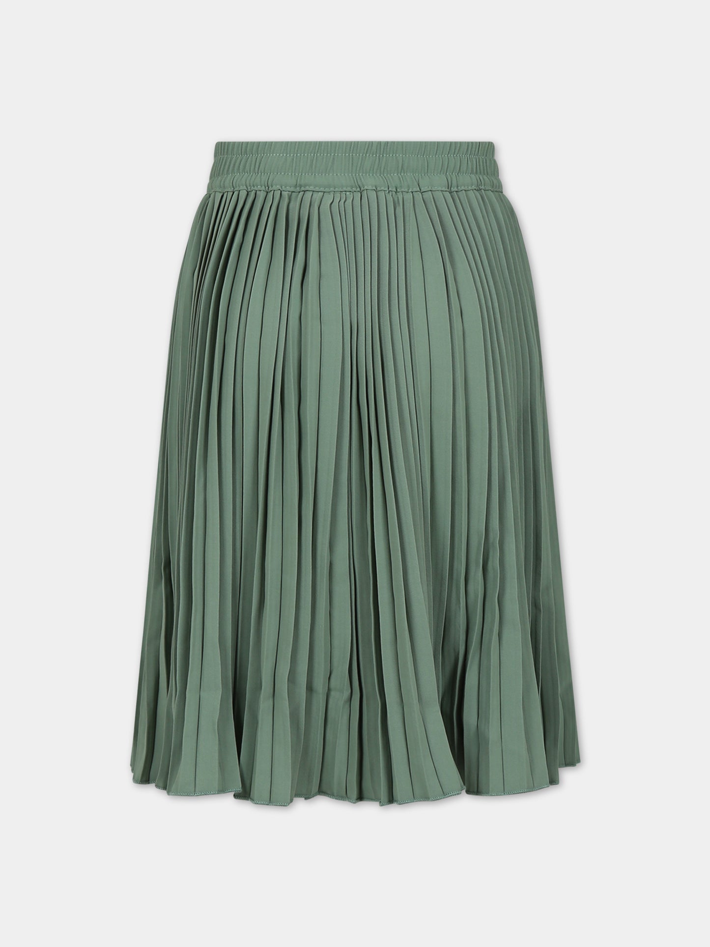 Gonna verde per bambina con logo,Molo,2W23D106 8756