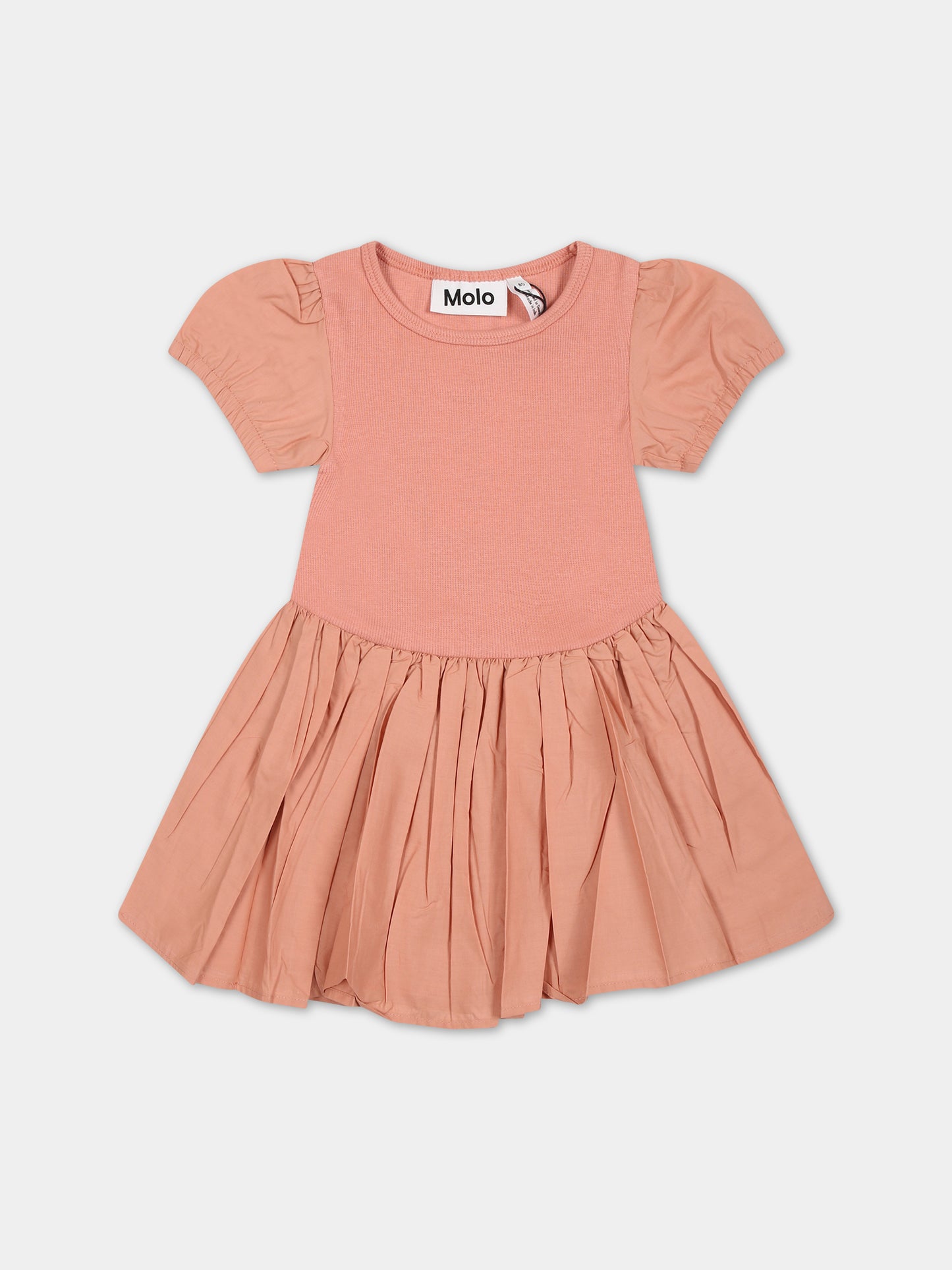 Vestito rosa per neonata con logo,Molo,4W23E103 8710