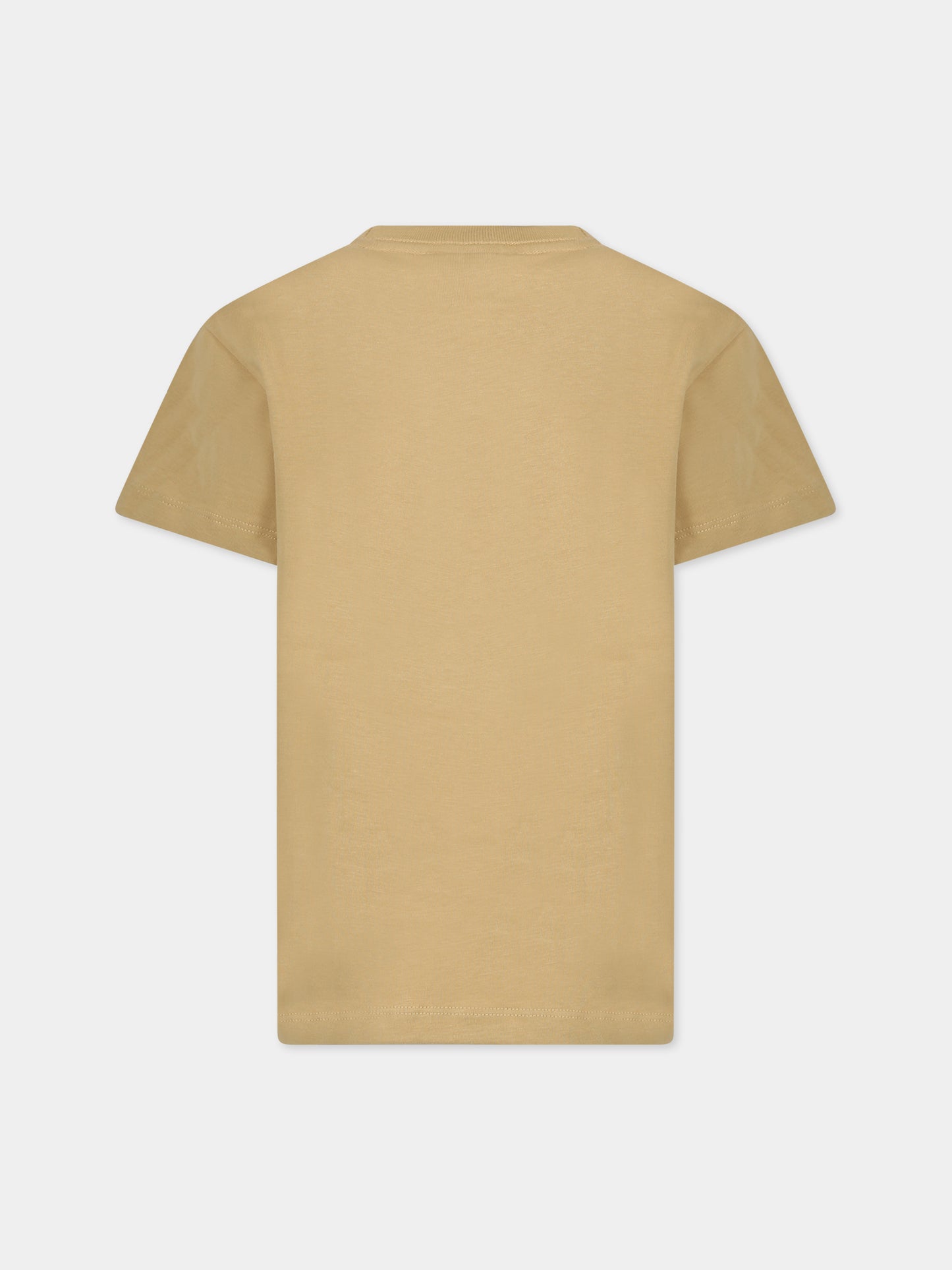 T-shirt beige per bambini con smile,Molo,6W23A205 8788