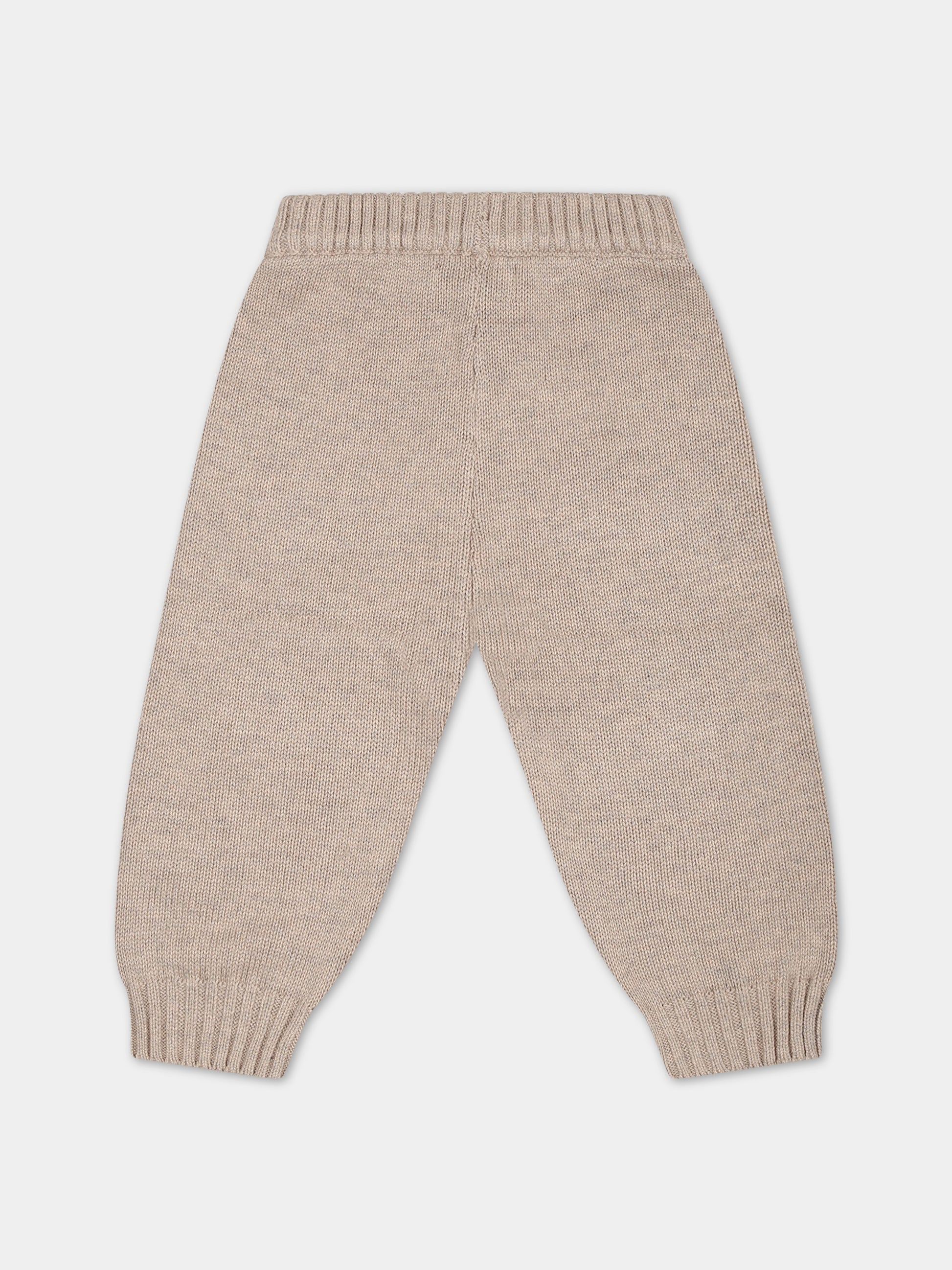 Pantaloni avorio per neonati con smile,Molo,6W23I208 8788