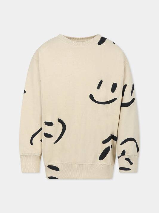 Felpa avorio per bambini con smile,Molo,6W23J218 6996
