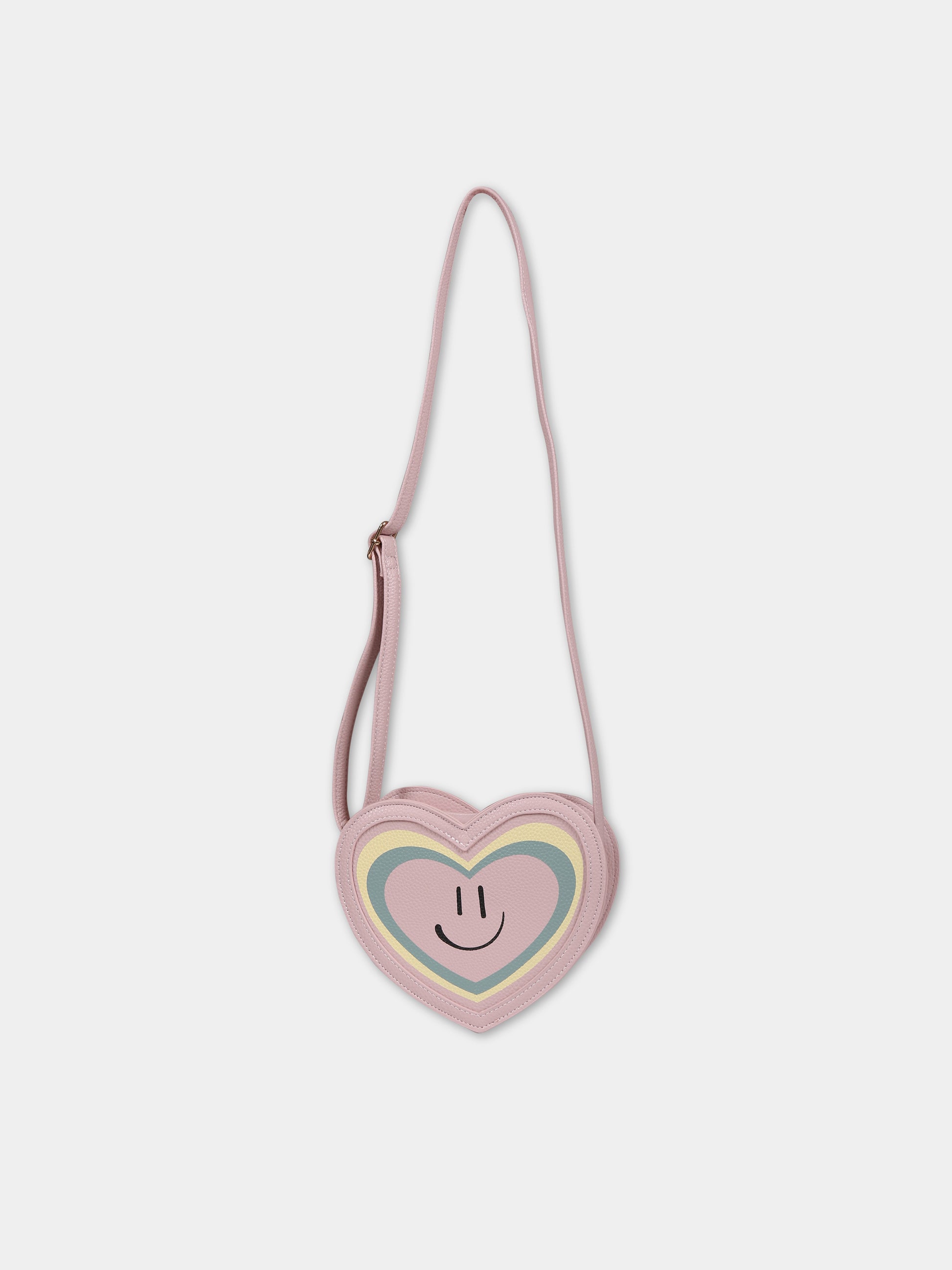 Borsa rosa per bambina con smile,Molo,7W23V108 8058