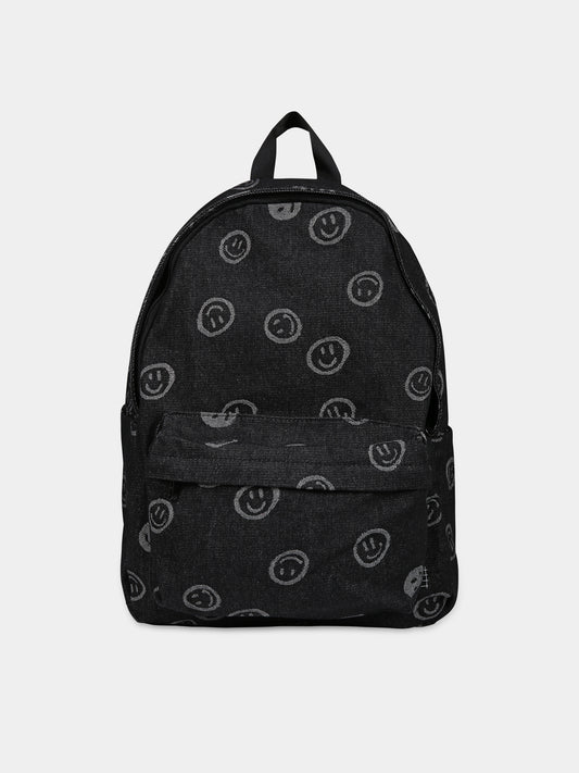 Zaino nero per bambini con smile,Molo,7W23V201 8811