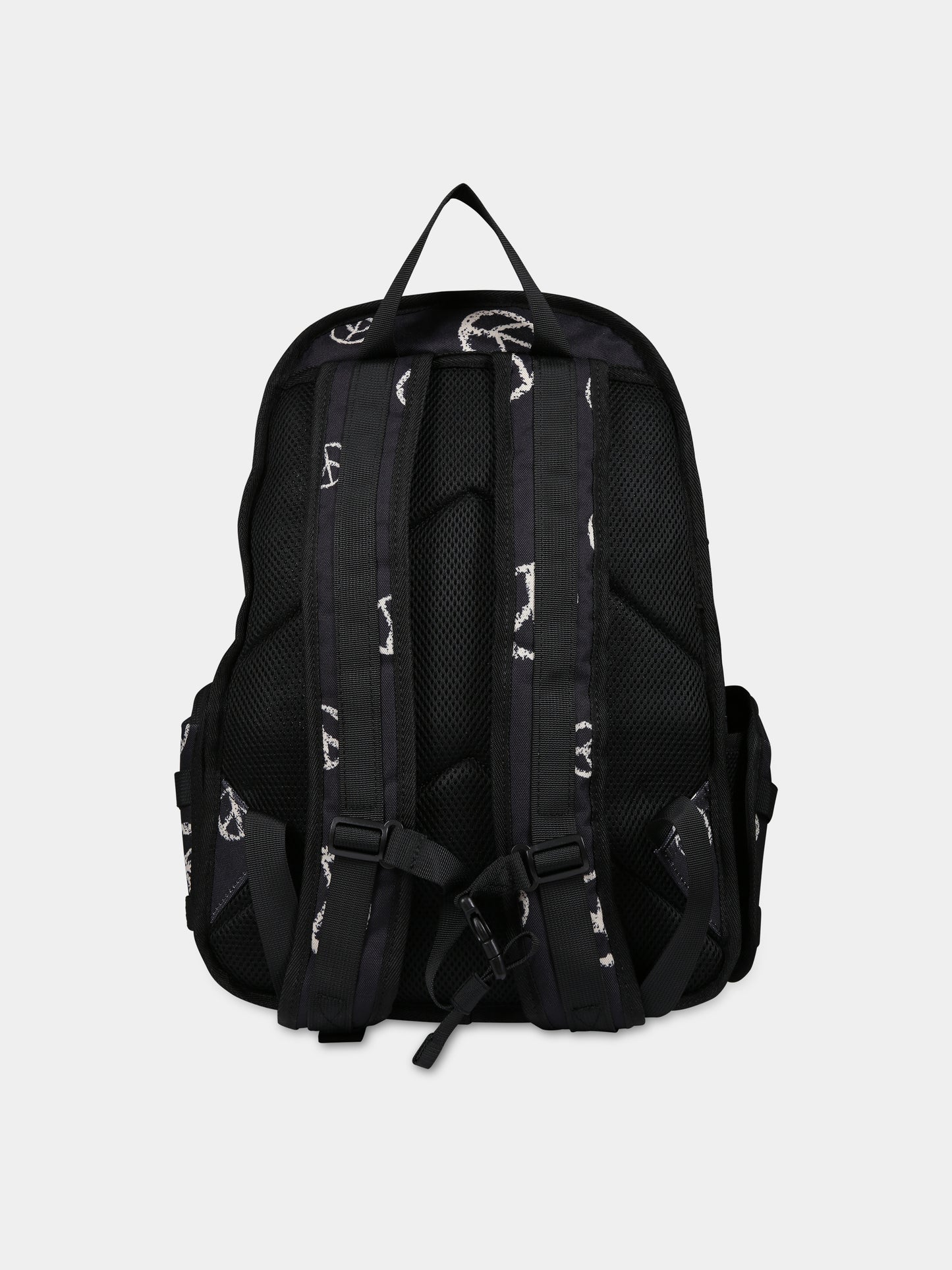 Zaino nero per bambini con simbolo dellla pace,Molo,7W23V205 6972