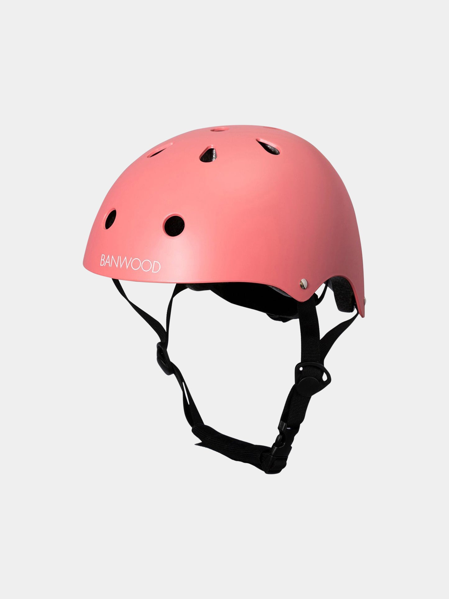 Casco rosa per bambina con logo,Banwood,BW HELMET MATTE CORAL