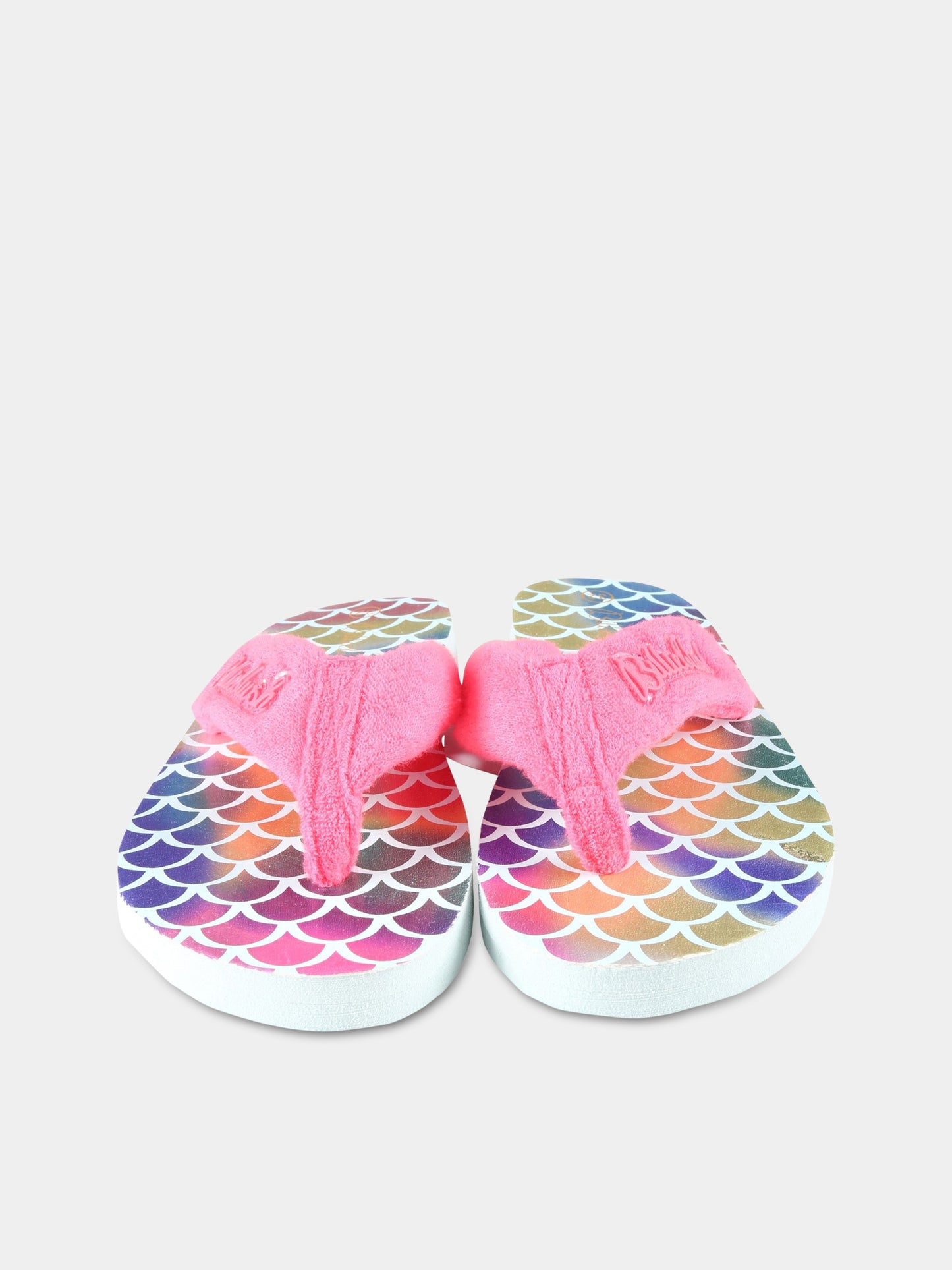 Infradito multicolor per bambina con logo,Billieblush,U19292 47T