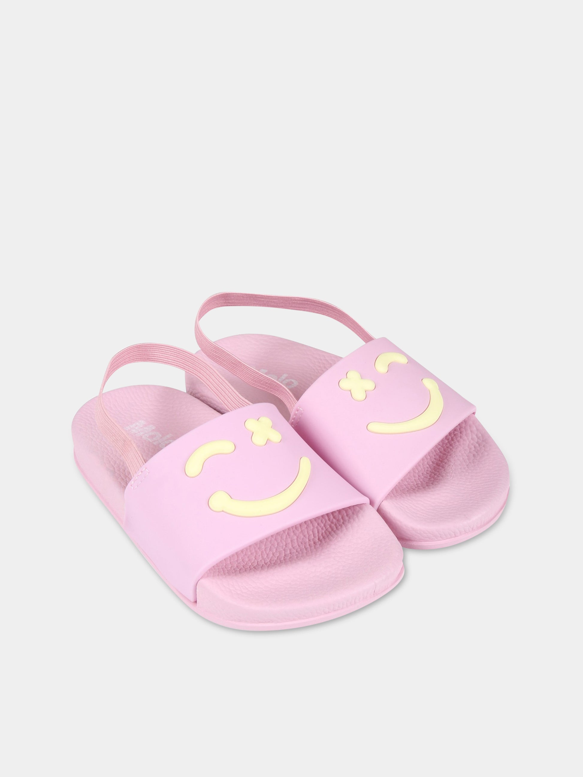 Sandali rosa per bambina con smile,Molo,7S23U202 8675-B