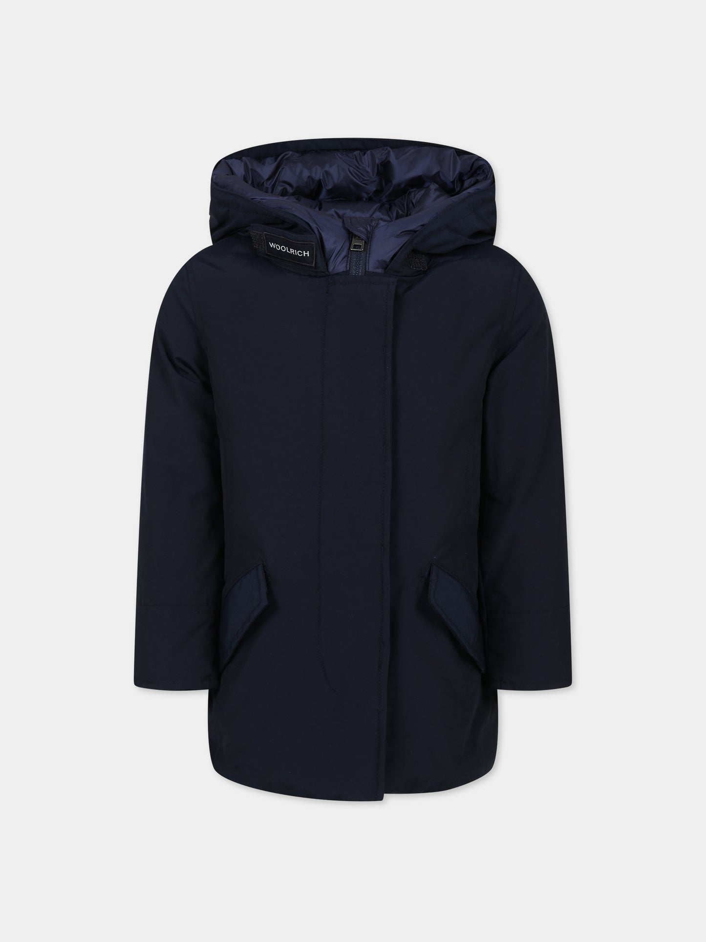 Arctic Parka blu per bambina con logo,Woolrich Kids,CFWKOU0223FRUT0641 MLB