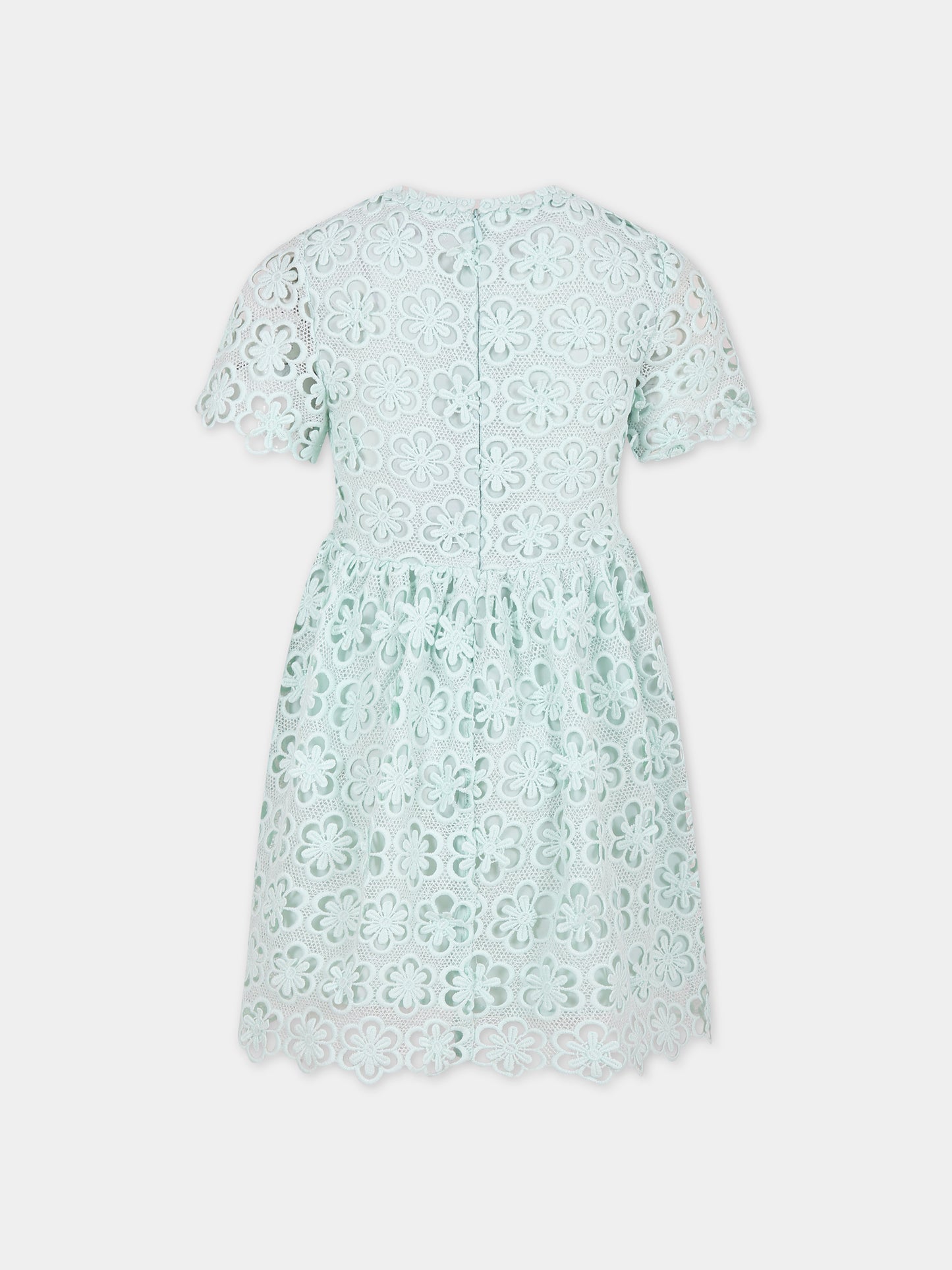 Vestito verde per bambina con fiori,Self-portrait,PF23 717S G