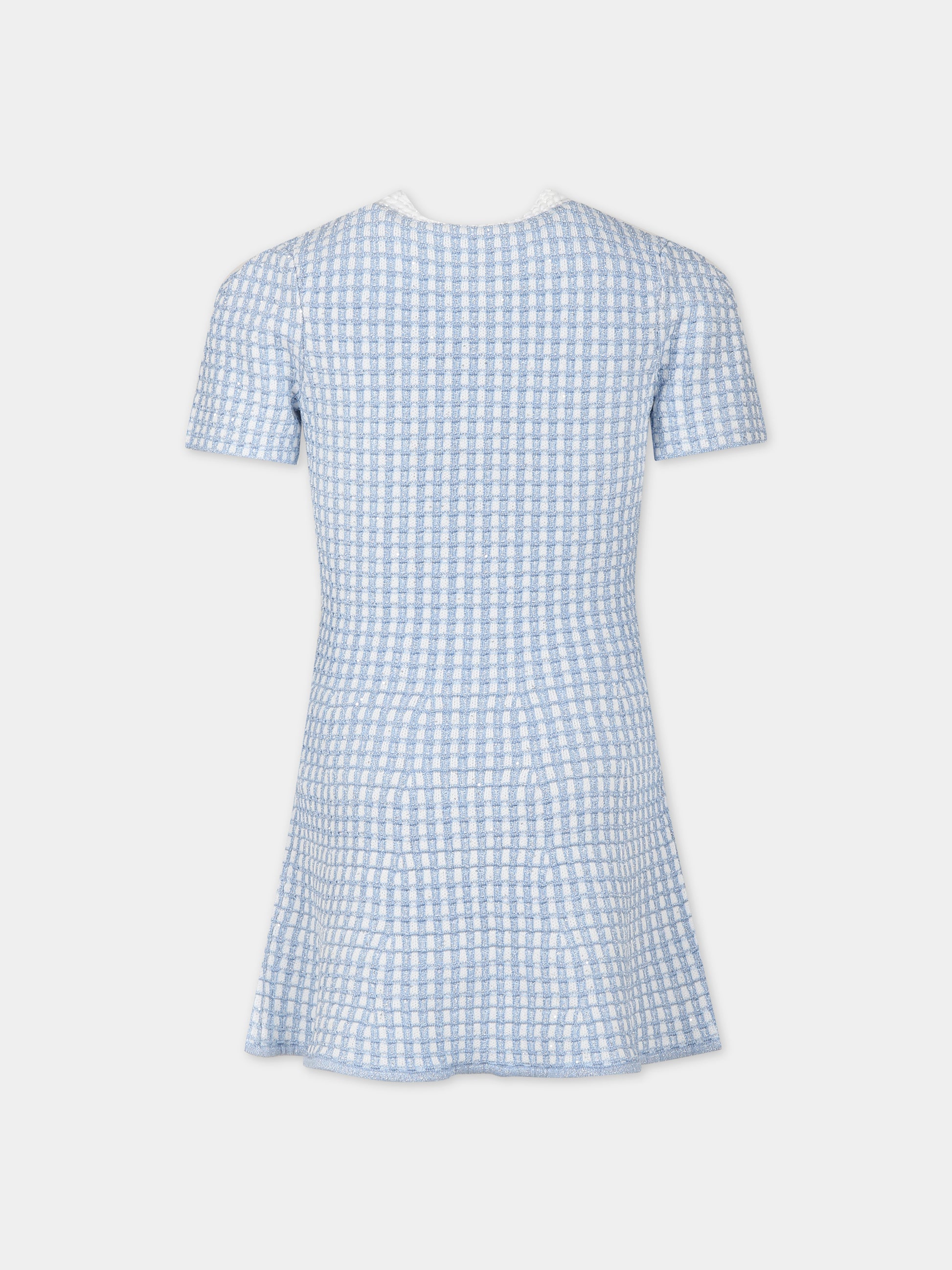 Vestito celeste per bambina,Self Portrait,PF23 727S BL