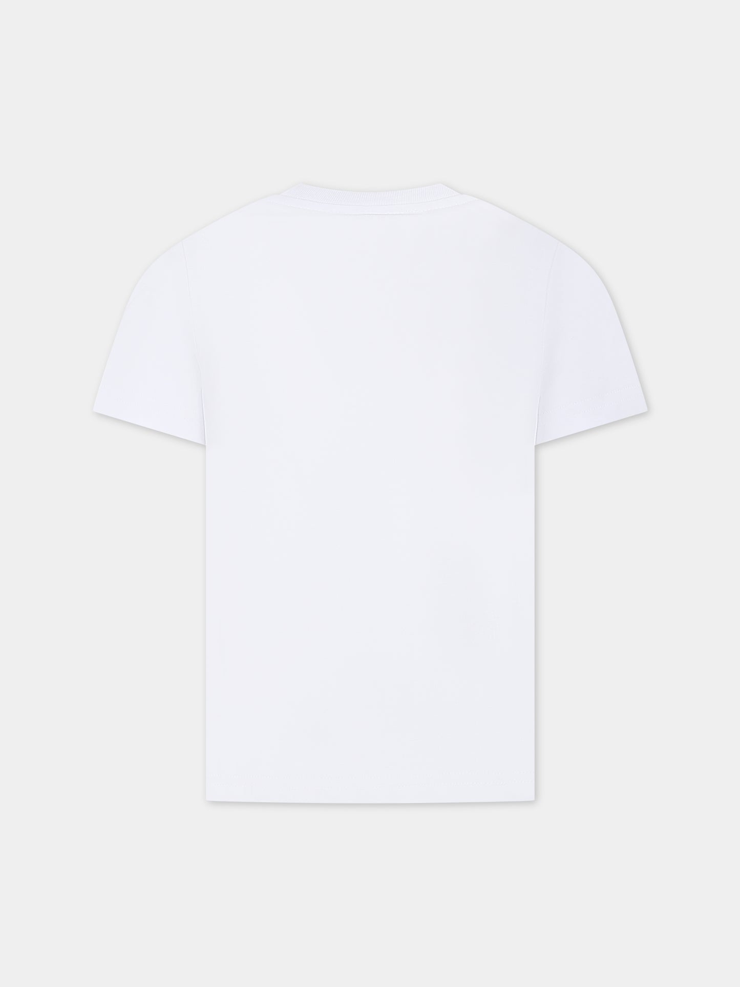 T-shirt bianca per bambino con logo,Dsquared2,DQ1983 D00MV DQ100