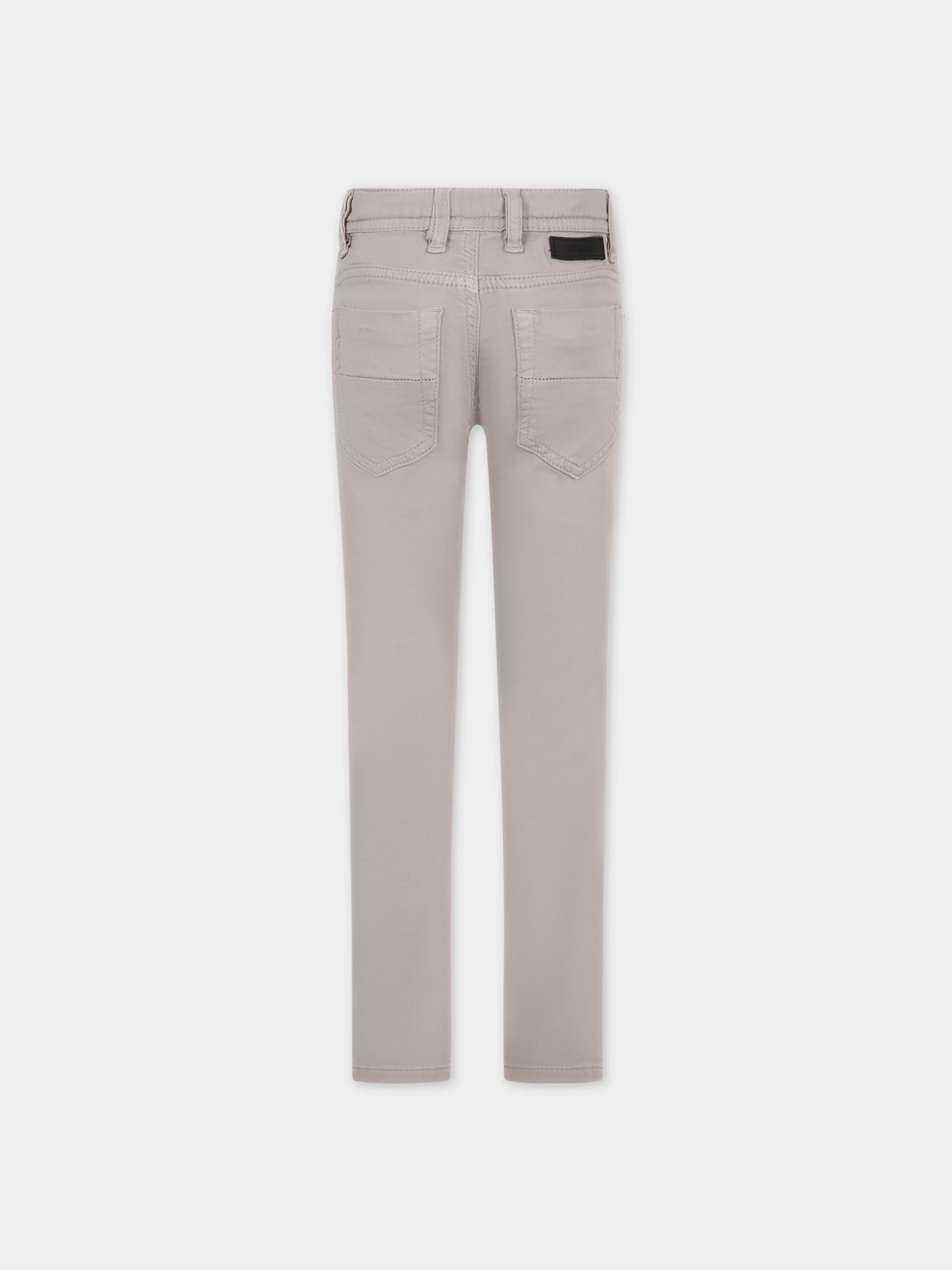 Jeans grigi per bambino con logo,Diesel,00J3RS KXB9Z K991