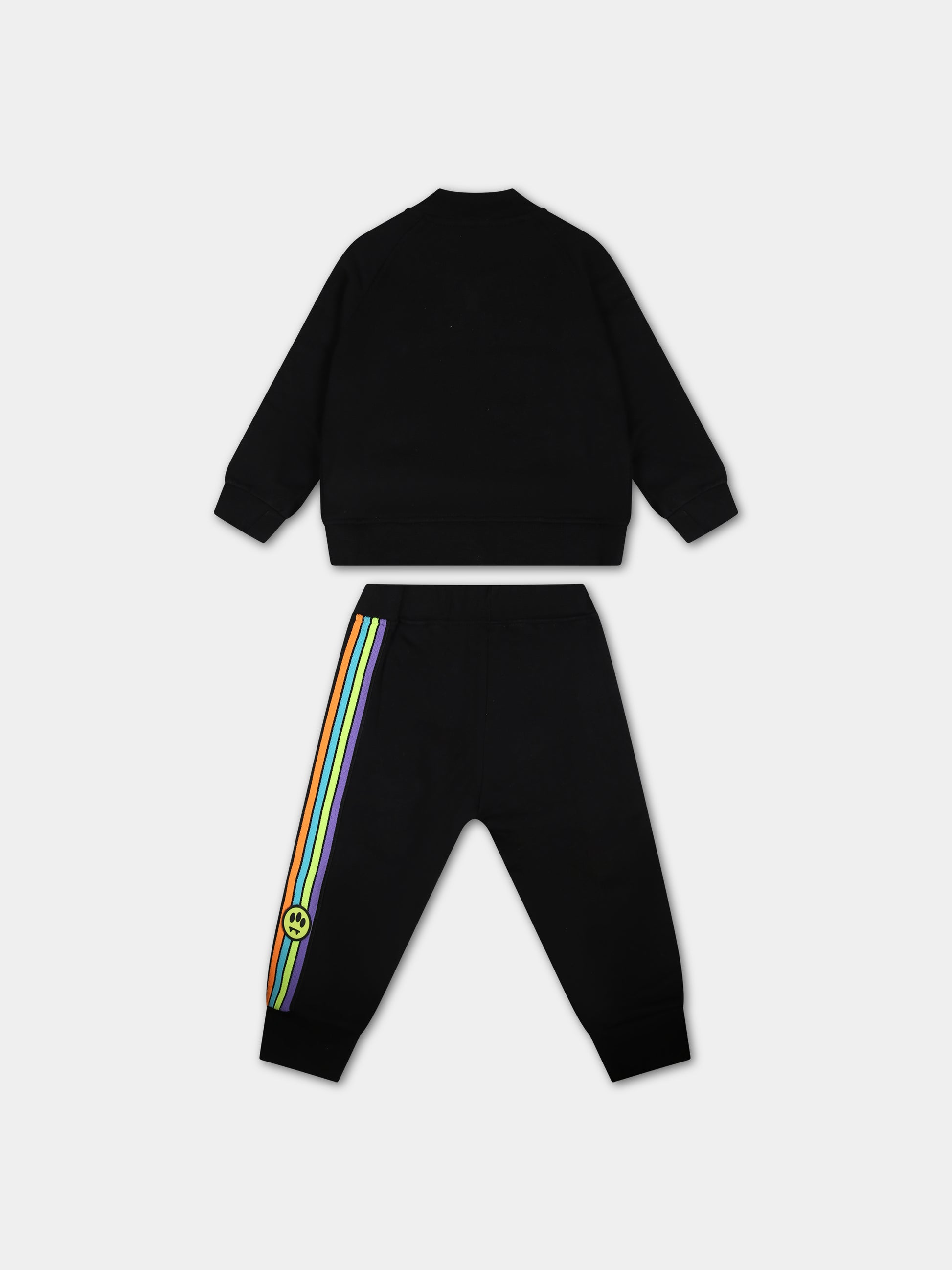 Completo nero per neonati con logo e smile,Barrow,F3BKUNTP104 110