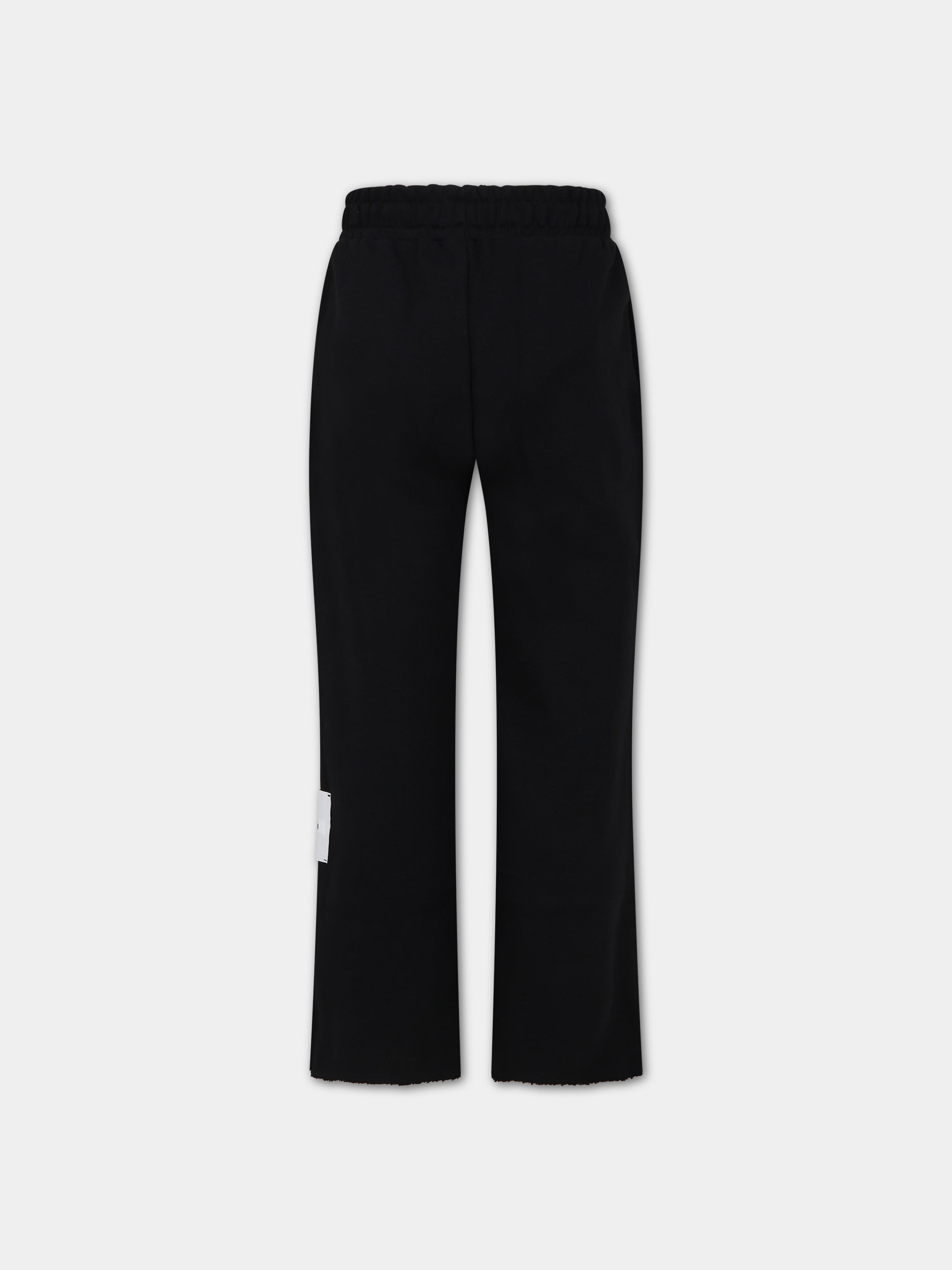Pantaloni neri per bambino con logo,Msgm Kids,F3MSJBFP132 110