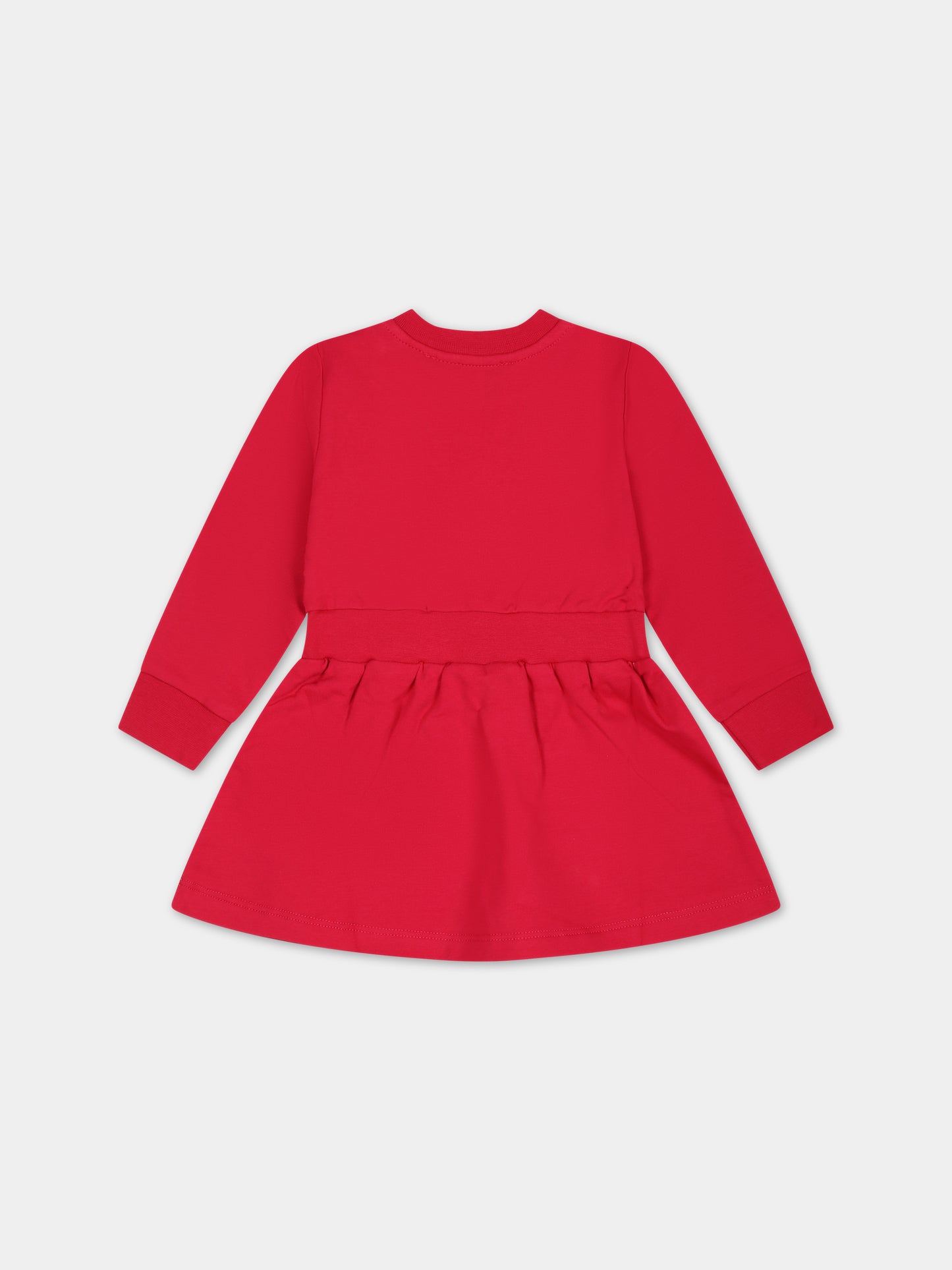 Vestito fucsia per neonata con logo,Msgm Kids,F3MSNGDR040 044