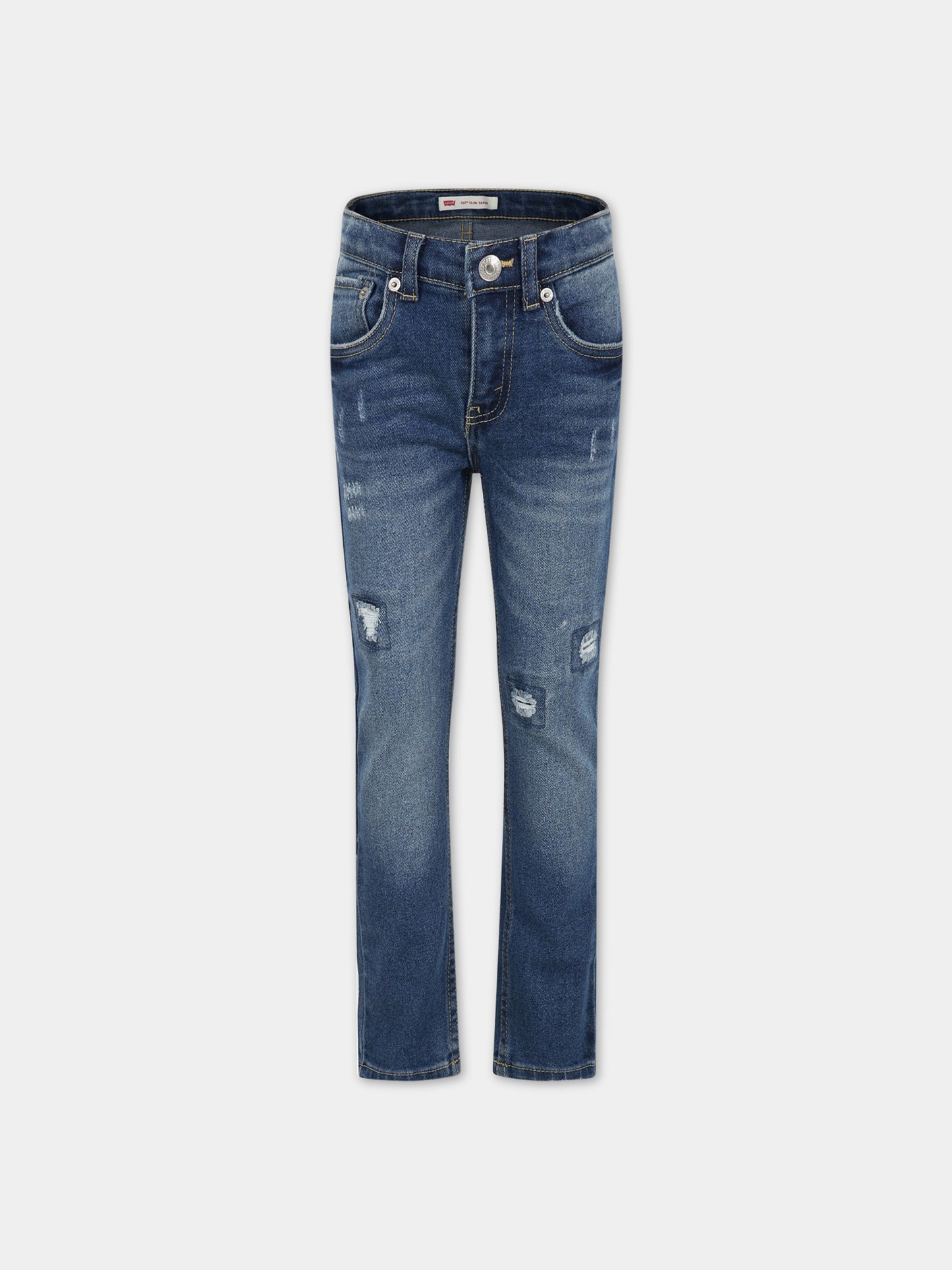 Jeans blu per bambino con logo,Levi's Kids,9EF521 M5O