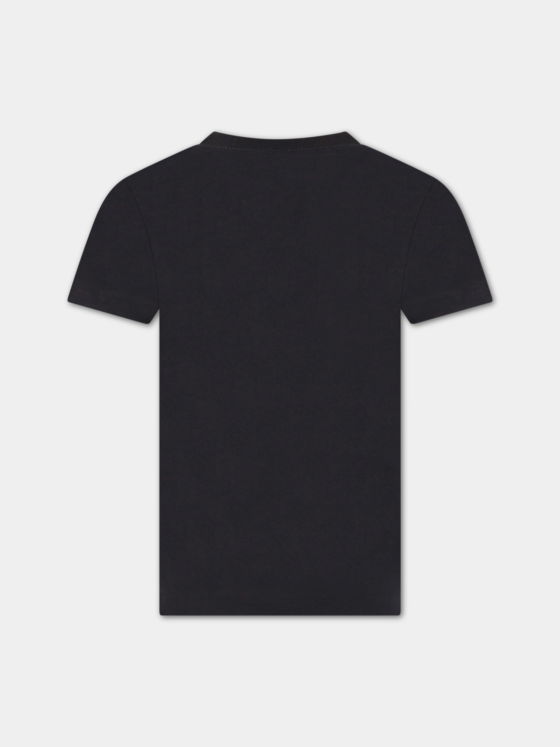 T-shirt nera per bambino con logo,Levi's Kids,8E8568 023