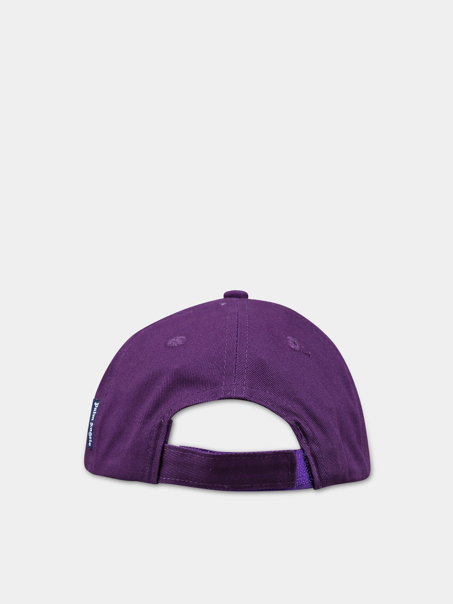 Cappello viola per bambini con logo,Palm Angels,PBLB002C99FAB0013701