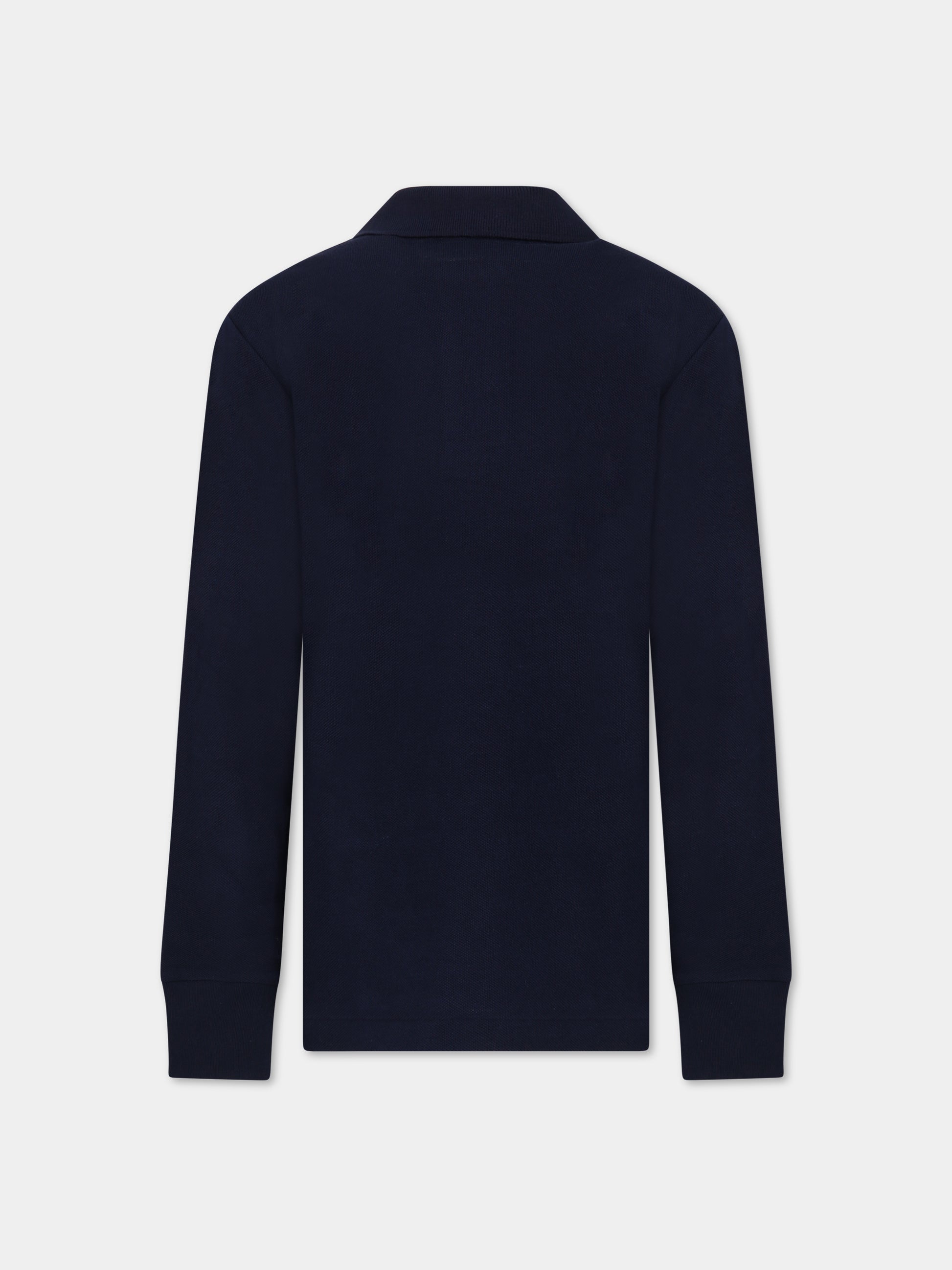 Polo blu per bambino con logo,Ralph Lauren Kids,708858024