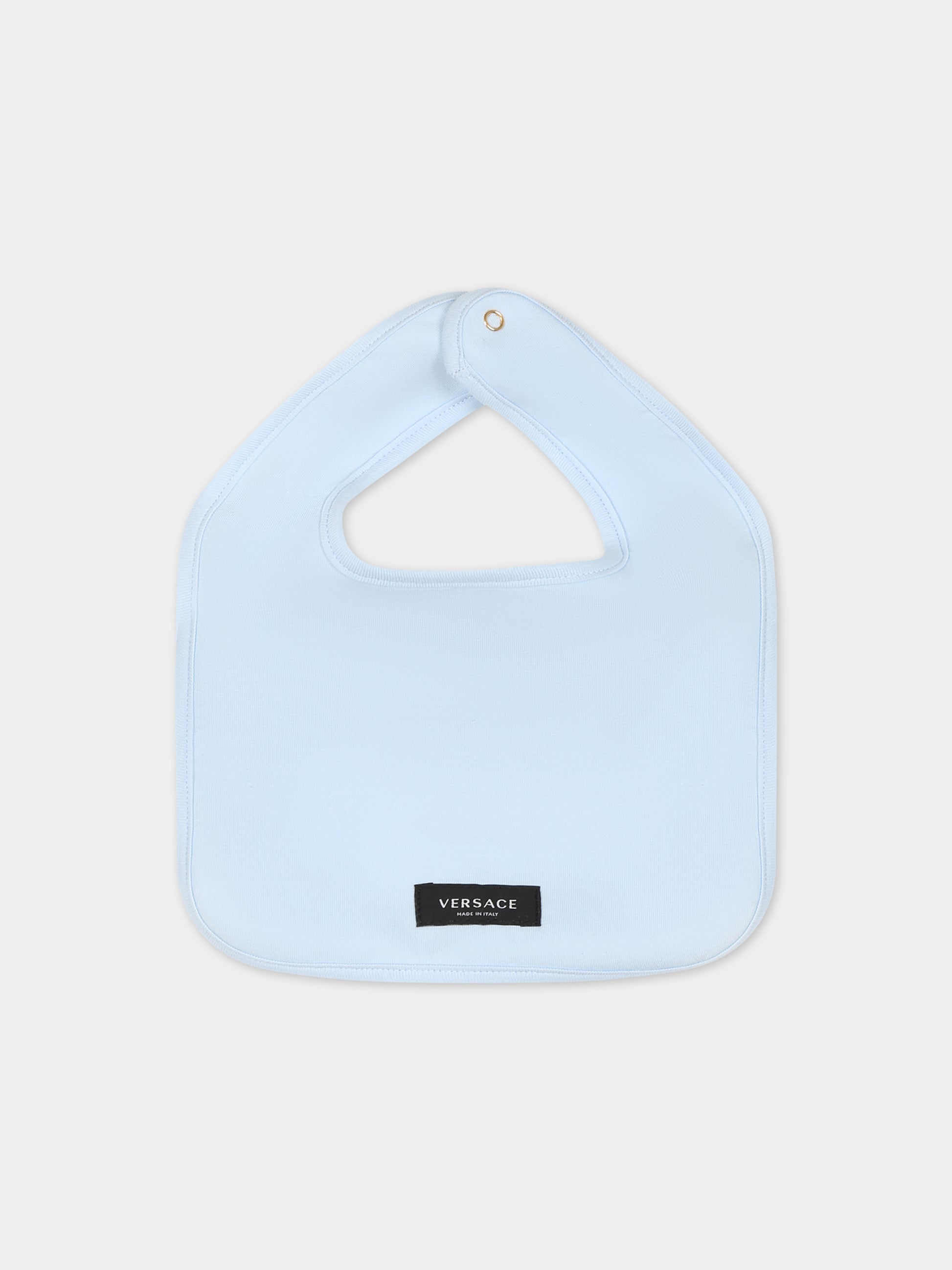 Set bianco per neonato con Teddy bear e logo,Versace,1011062 1A08117 2WH70