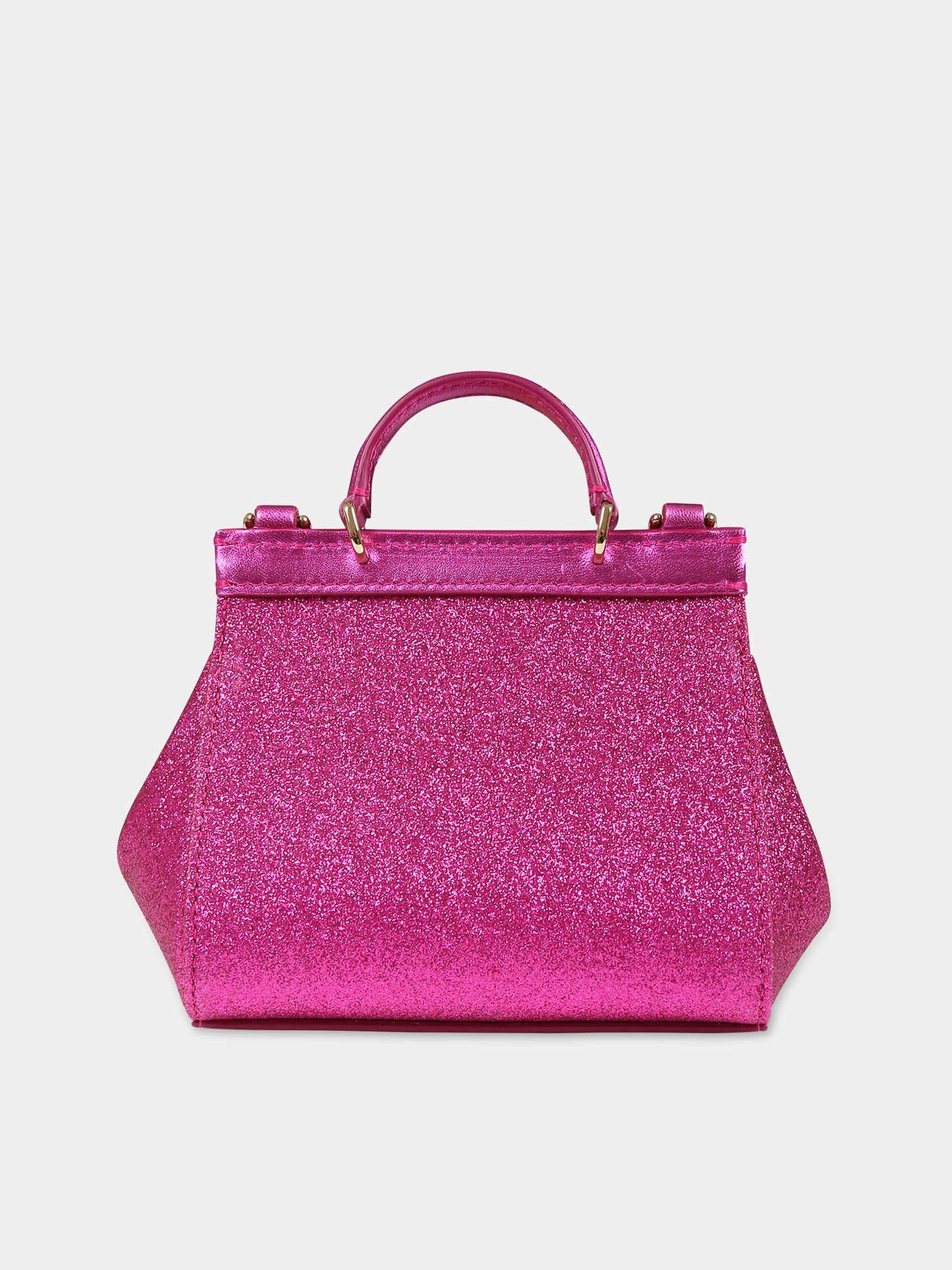 Borsa fucsia per bambina con logo,Dolce & Gabbana Kids,EB0003 AA745 80422
