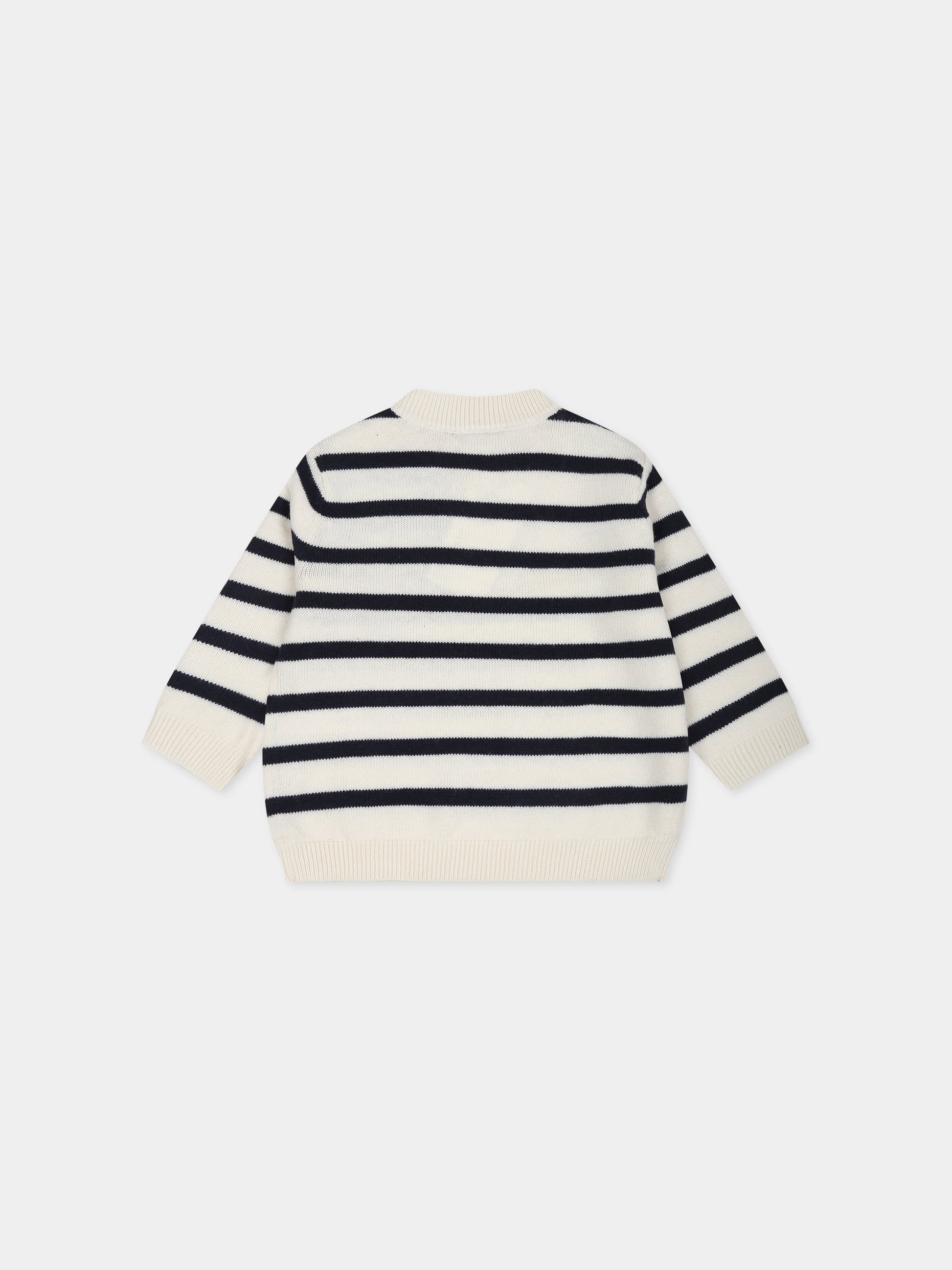 Dolcevita multicolor per neonato a righe,Petit Bateau,A08AB 03