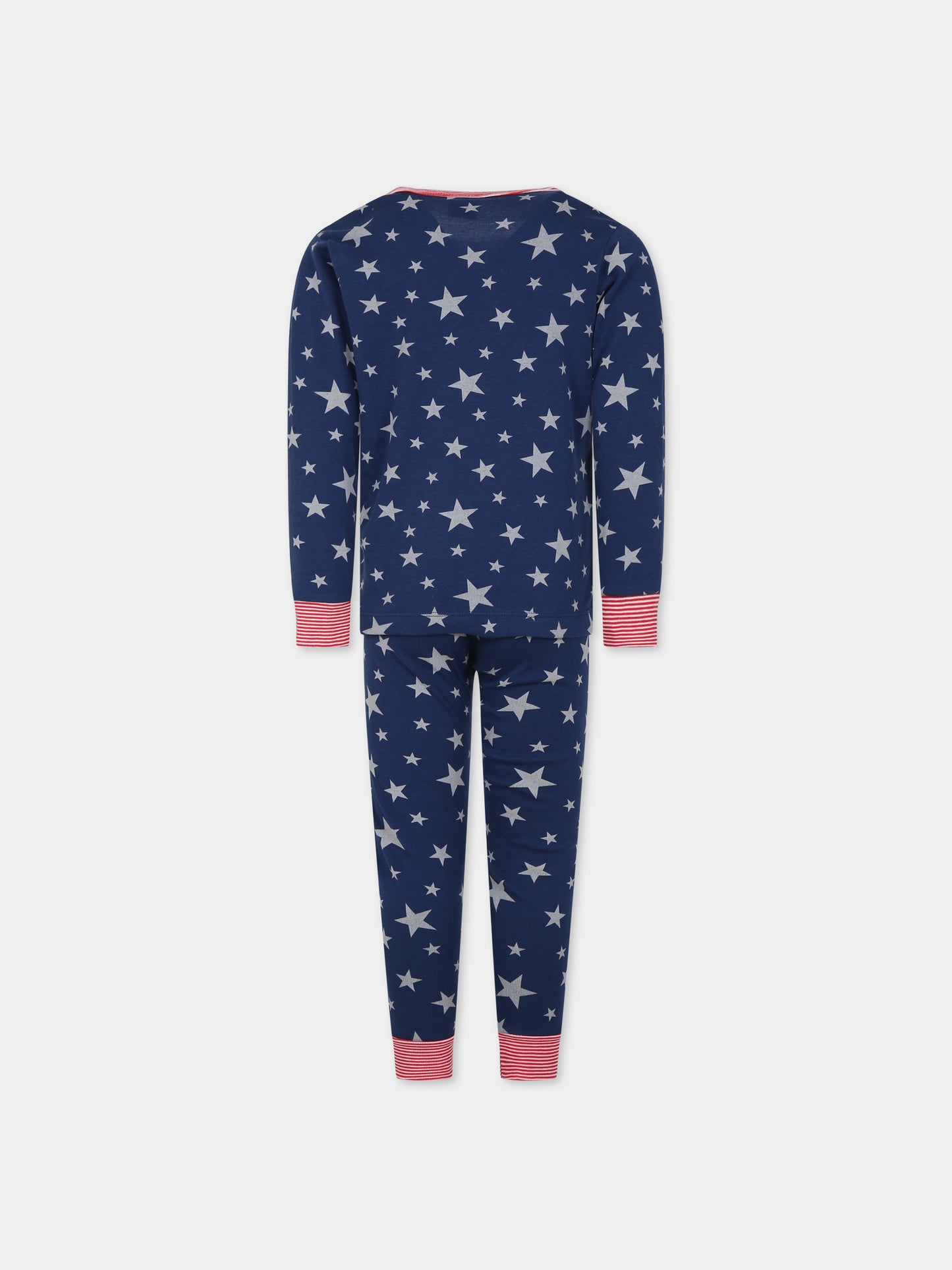 Pigiama blu per bambino con stelle,Petit Bateau,A0843 01