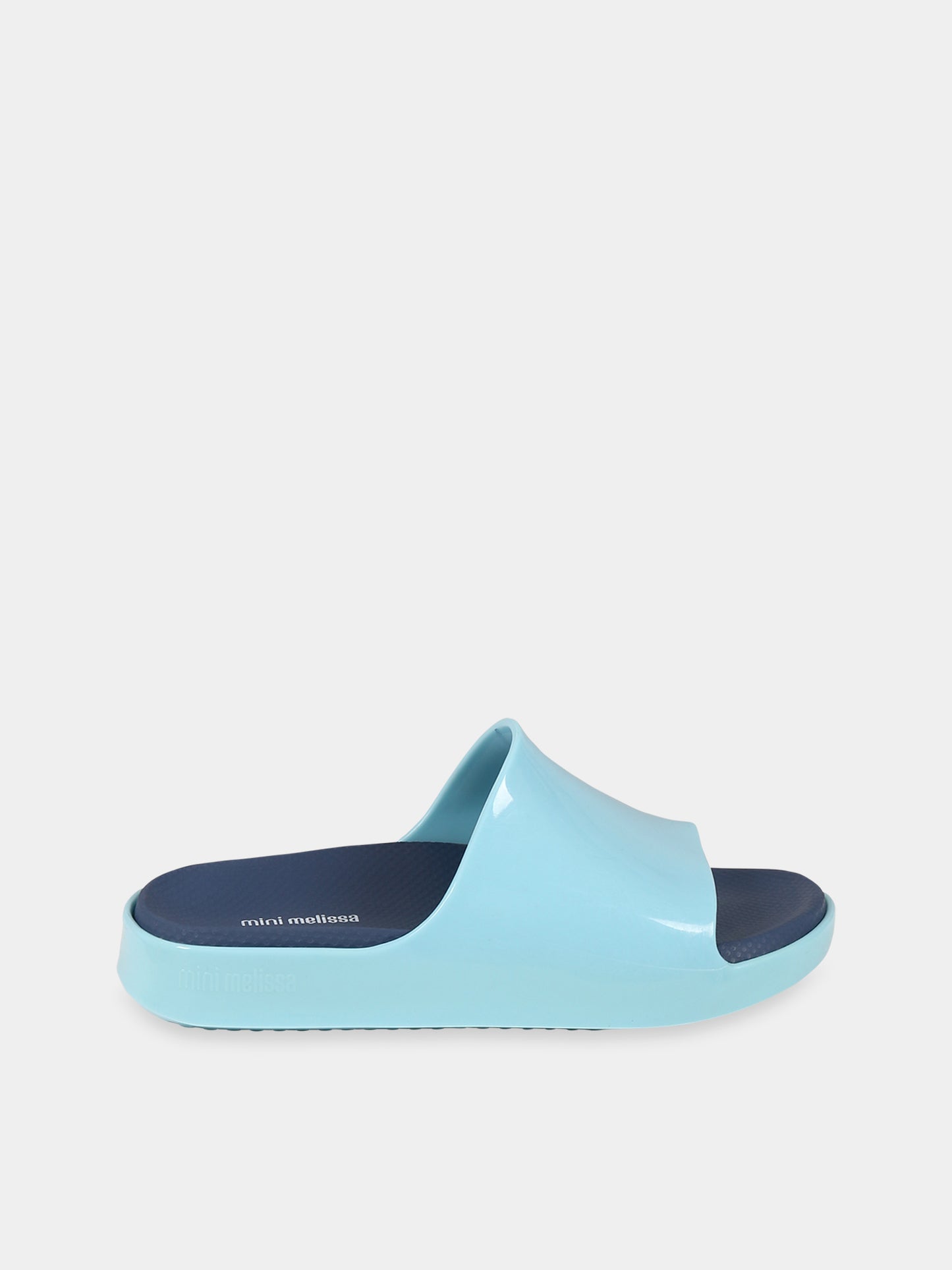 Sandali celesti per bambina con logo,Mini Melissa,33417 50528
