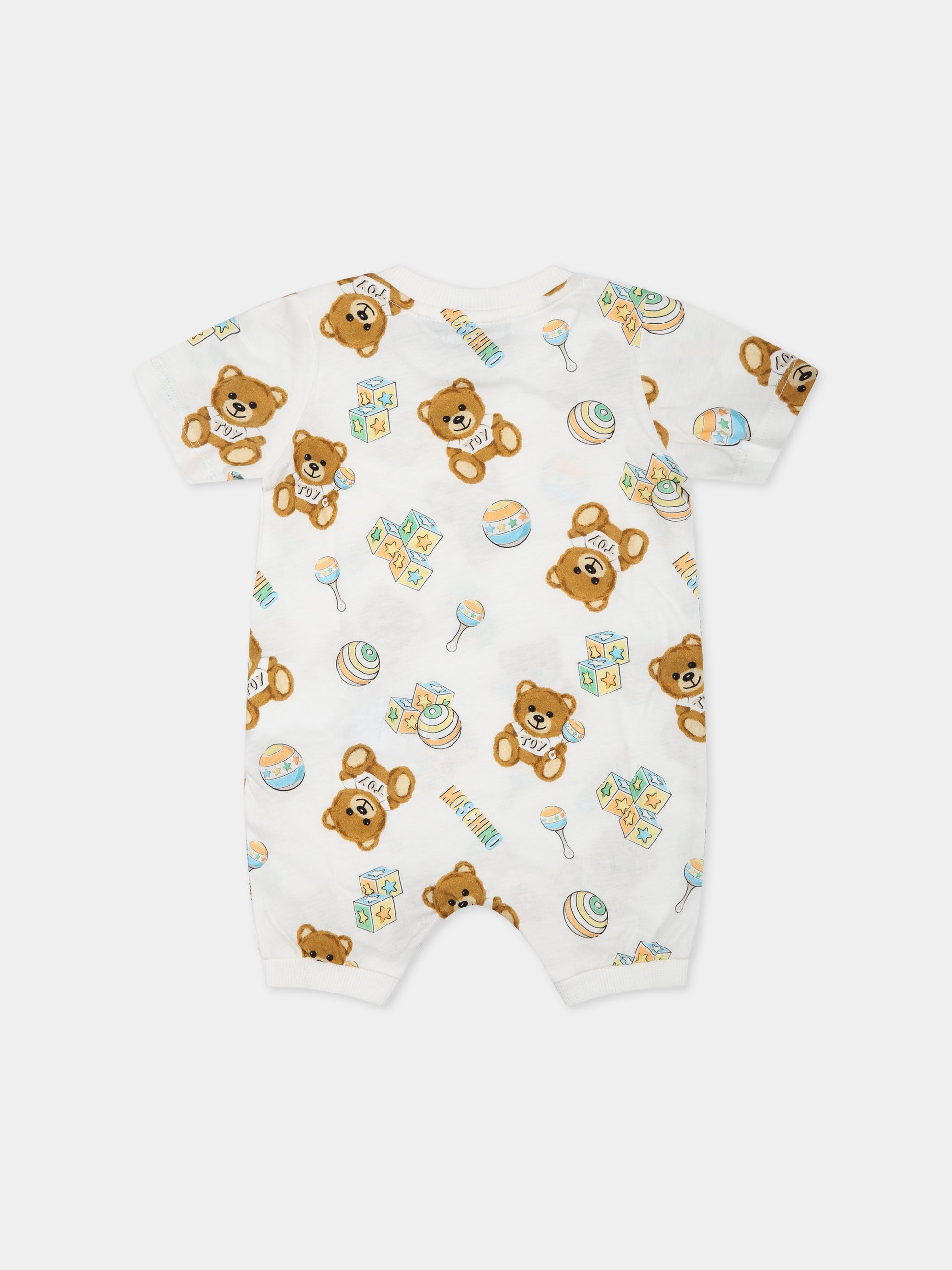 Set bianco per neonati con Teddy Bear,Moschino Kids,MPY02P LAB59 84352