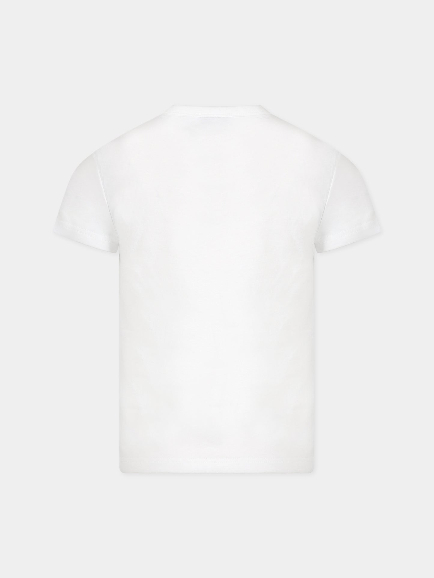 T-shirt bianca per bambina con logo,Little Marc Jacobs,W15658 10P