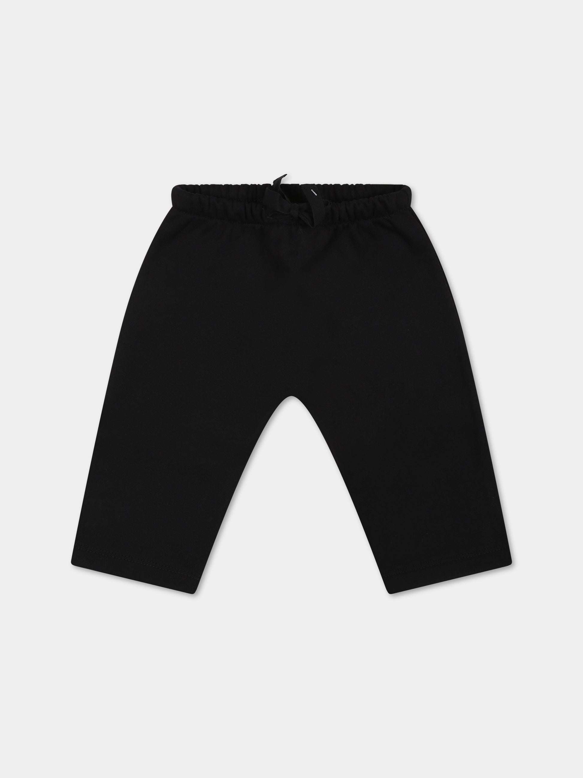 Pantaloni neri per neonati con logo,Arlu Kidswear,PANTALONE STRUCTURED