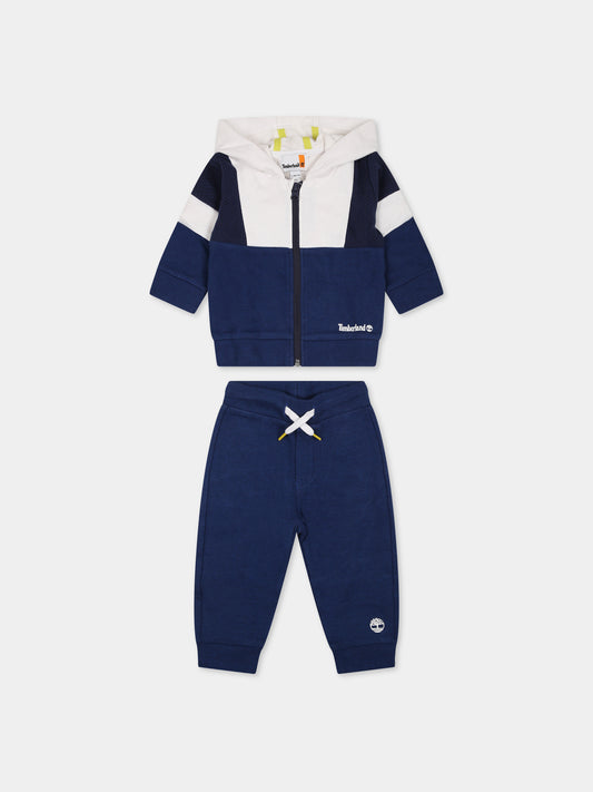 Completo blu per neonato con logo,Timberland,T08183 830