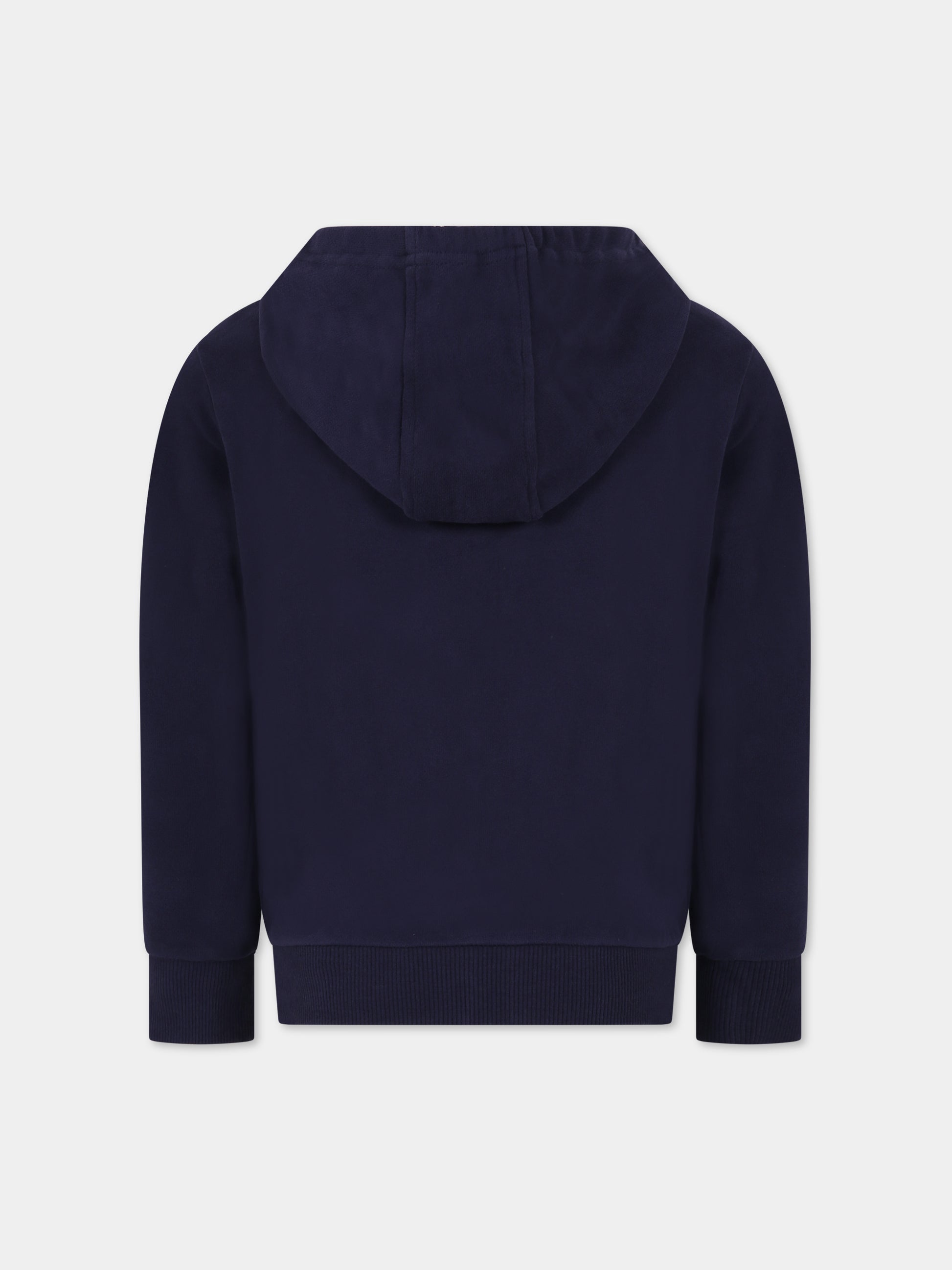 Felpa blu per bambino con logo,Timberland,T25U13 85T