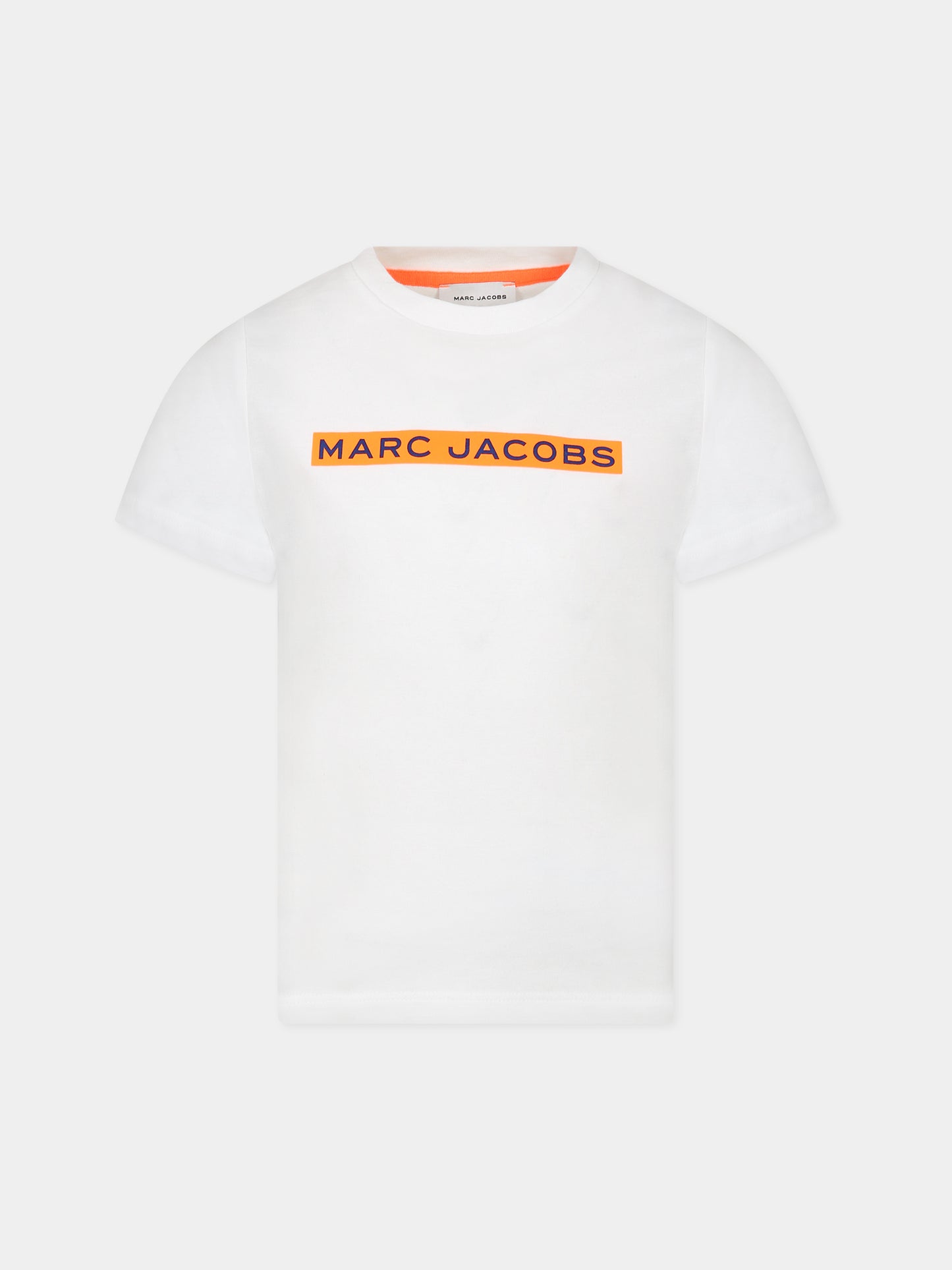 T-shirt bianca per bambino con stampa logo,Little Marc Jacobs,W25581 10P