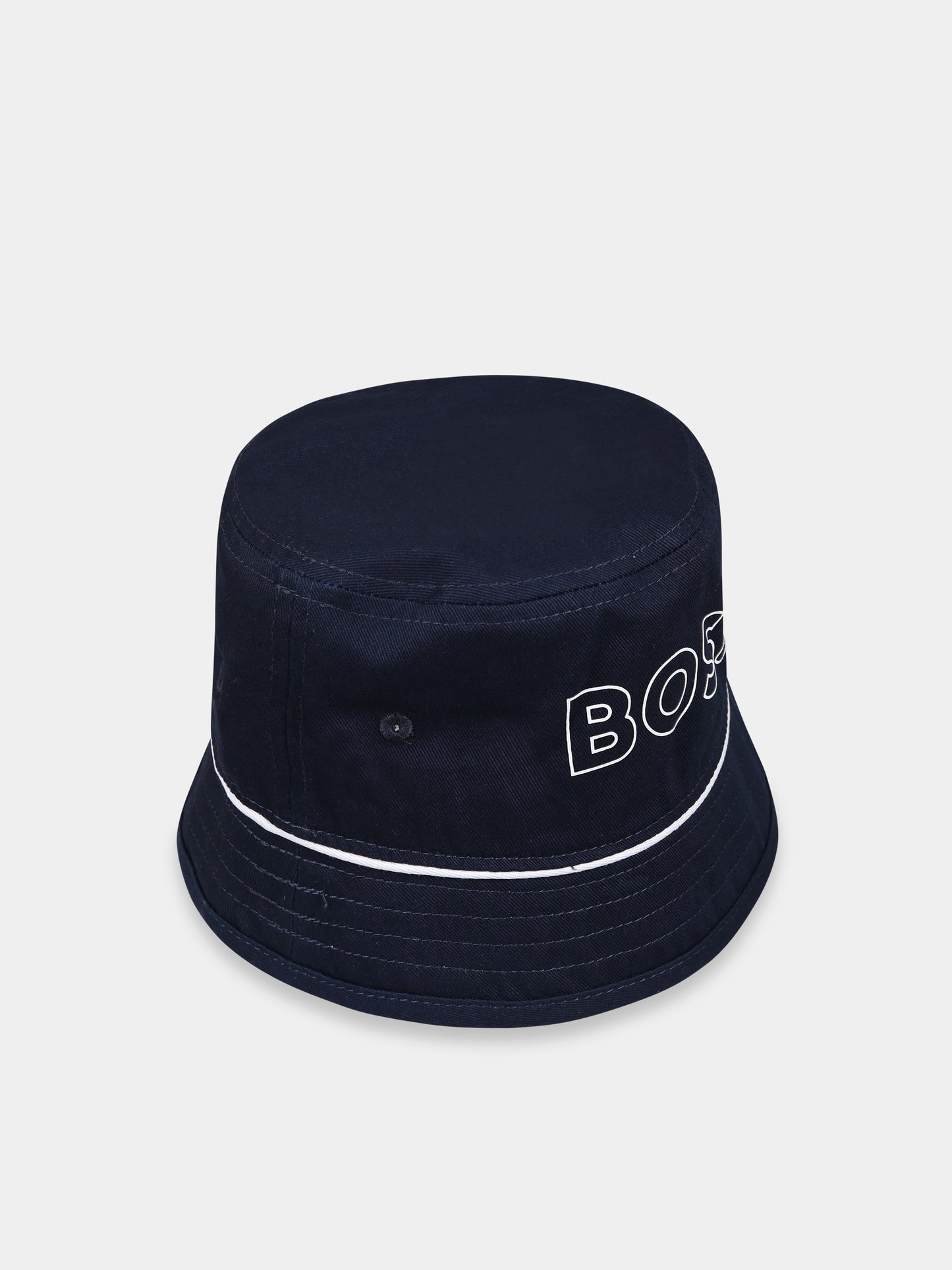 Cloche blu per neonato con logo,Boss,J01143 849