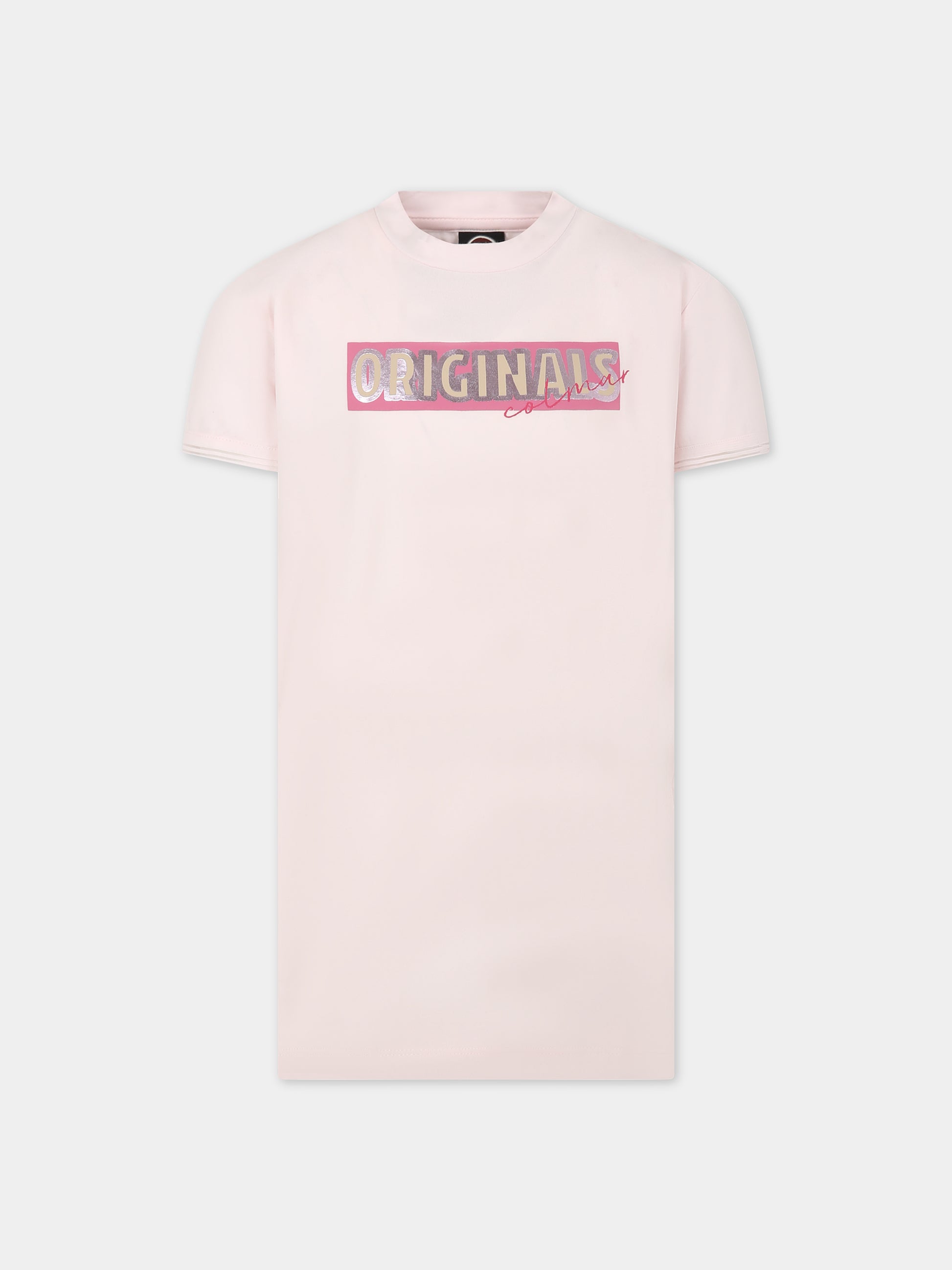 Vestito rosa per bambina con logo,Colmar Originals Kids,3541 1WT 553