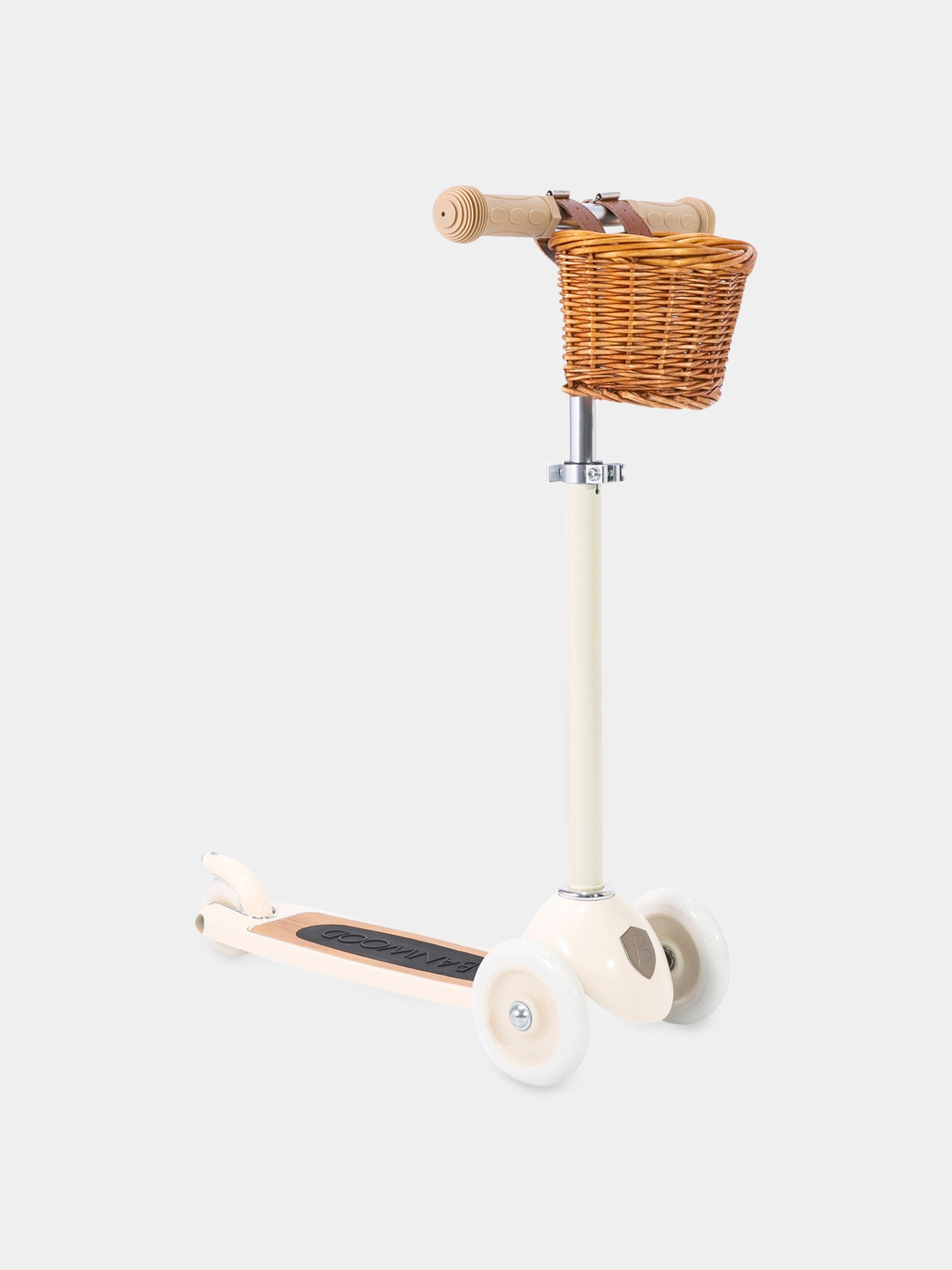 Monopattino avorio per bambini con logo,Banwood,BW SCOOTER CREAM