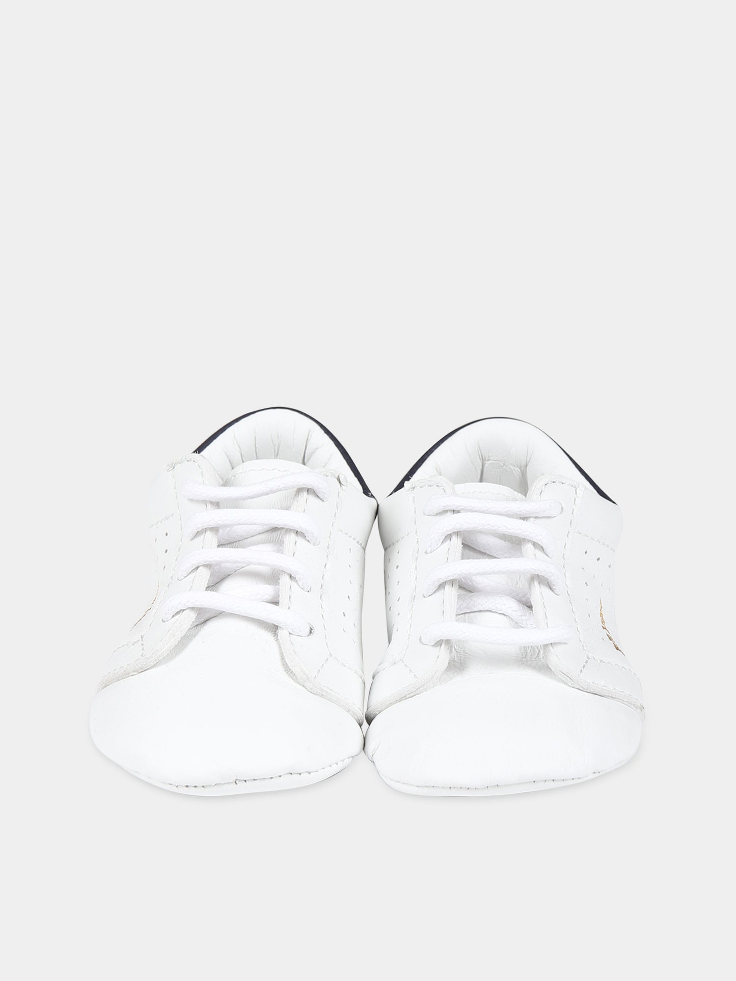 Sneakers bianche per neonato con logo,Palm Angels,PBIX001F23LEA0010146